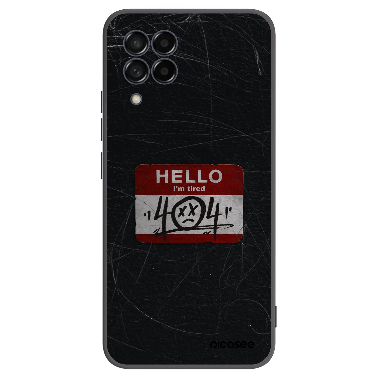Picasee fekete szilikon tok az alábbi mobiltelefonokra Samsung Galaxy M53 5G - HELLO 404