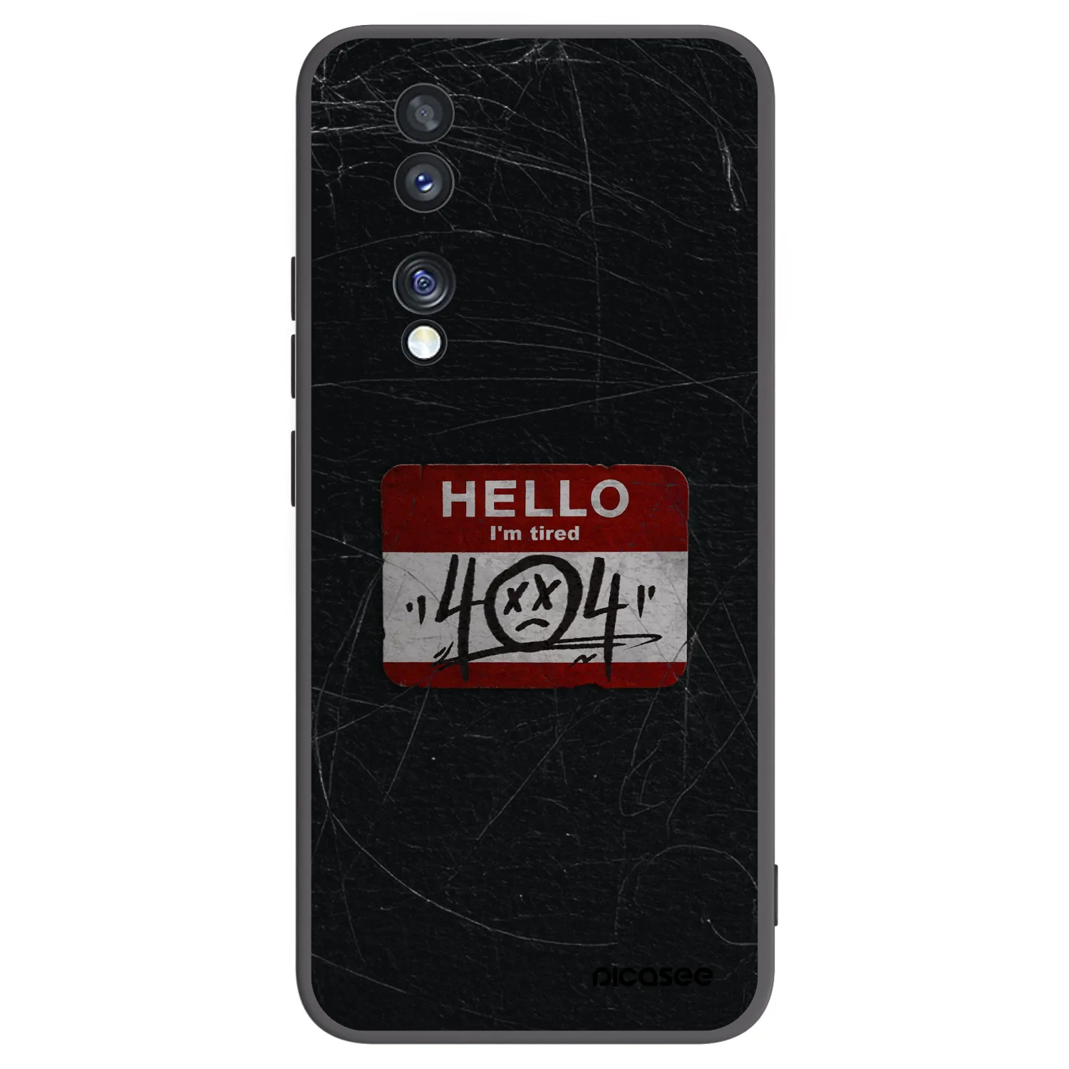 Picasee fekete szilikon tok az alábbi mobiltelefonokra Honor 70 - HELLO 404