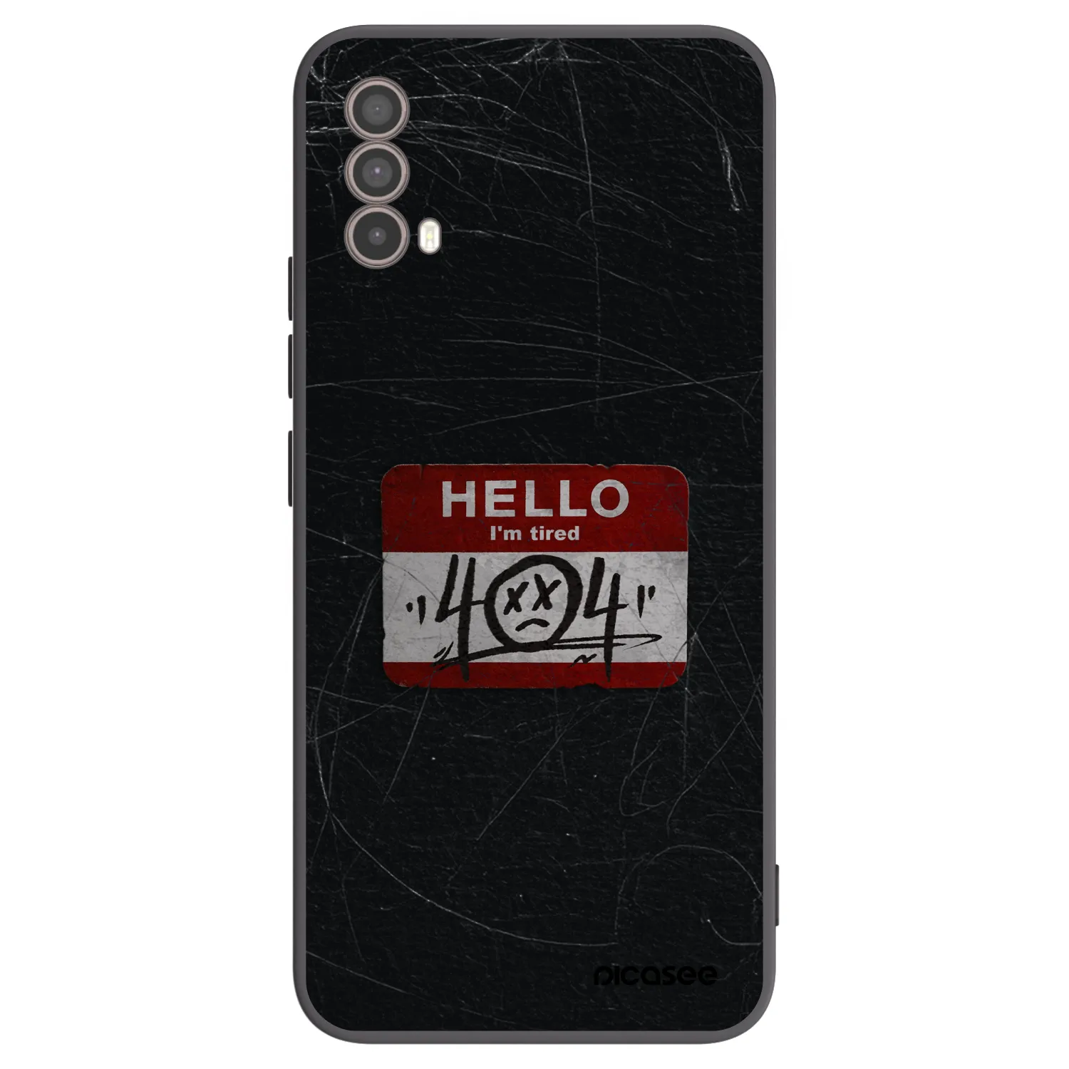 Picasee fekete szilikon tok az alábbi mobiltelefonokra Motorola Moto E40 - HELLO 404