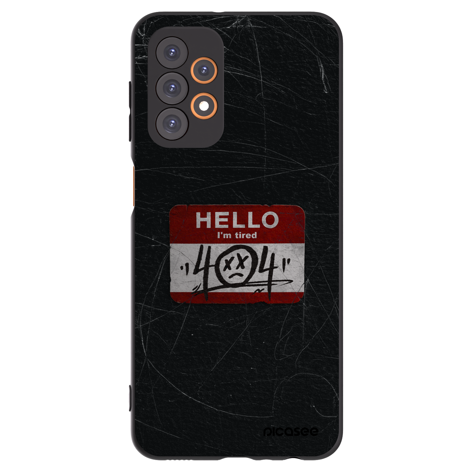 Picasee fekete szilikon tok az alábbi mobiltelefonokra Samsung Galaxy A23 A236B 5G - HELLO 404