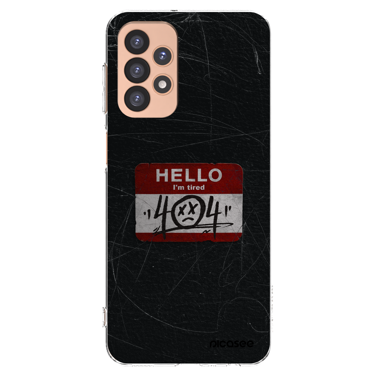 Picasee átlátszó szilikon tok az alábbi mobiltelefonokra Samsung Galaxy A23 A236B 5G - HELLO 404
