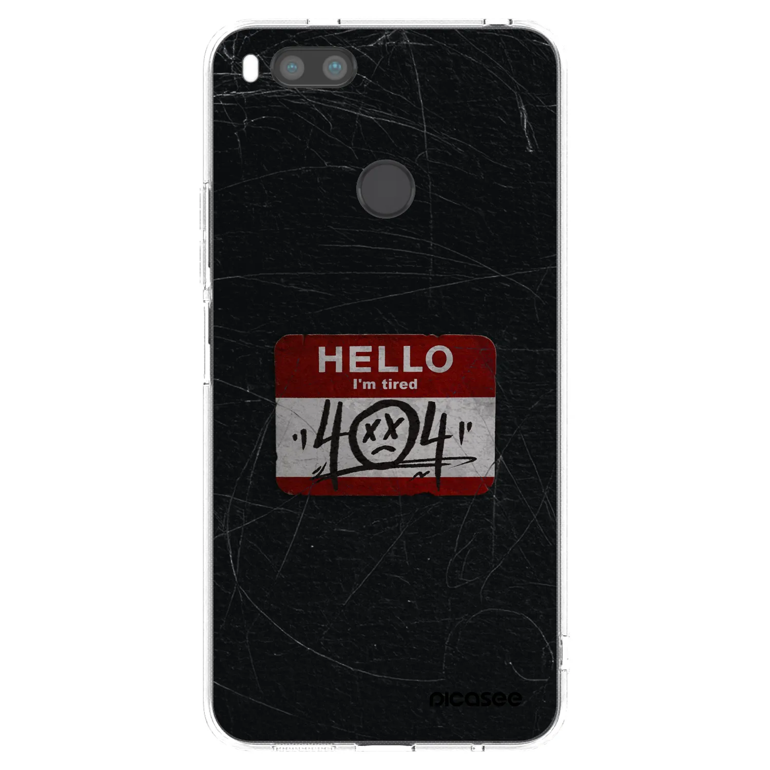 Picasee átlátszó szilikon tok az alábbi mobiltelefonokra Xiaomi Redmi A1 - HELLO 404