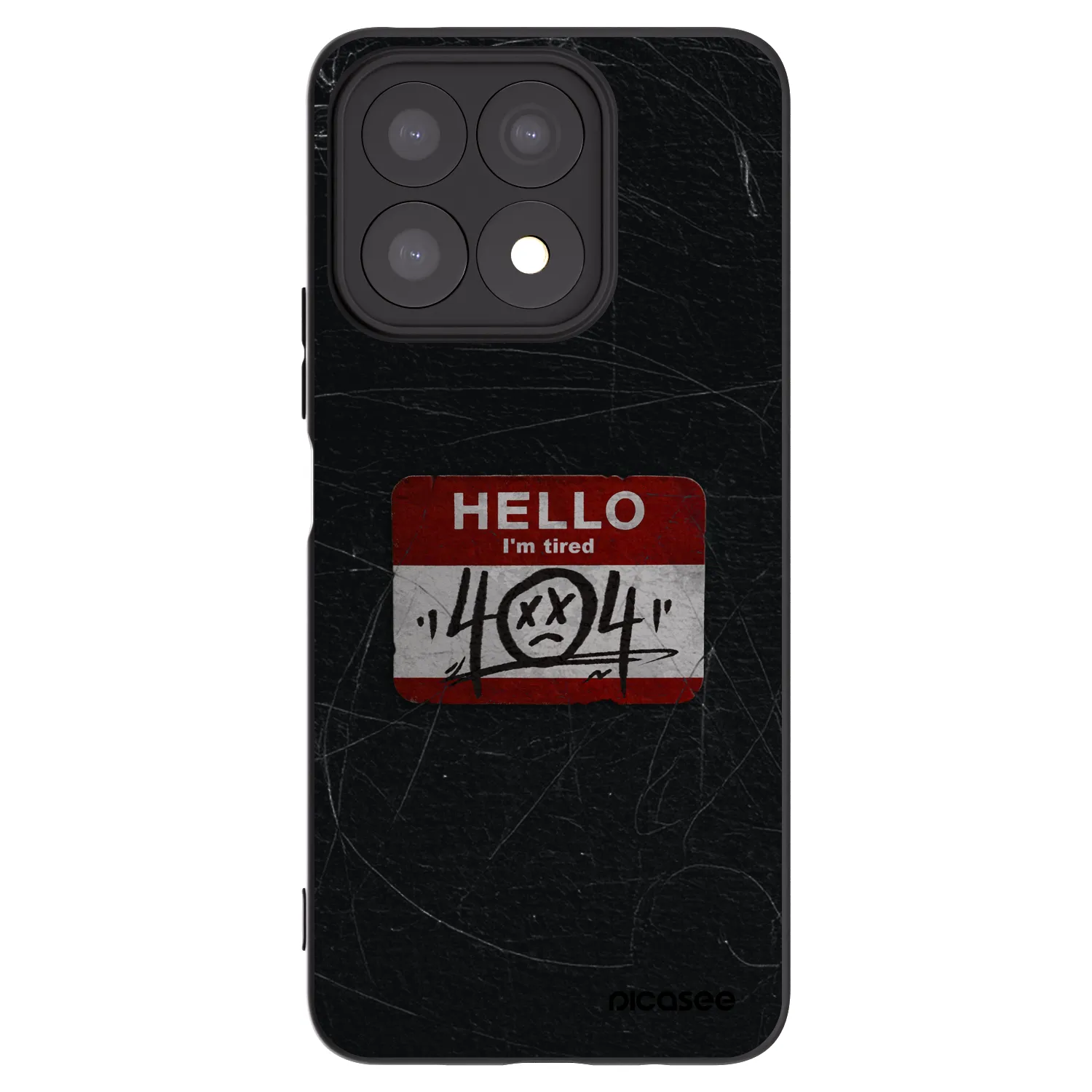 Picasee fekete szilikon tok az alábbi mobiltelefonokra Honor X8a - HELLO 404