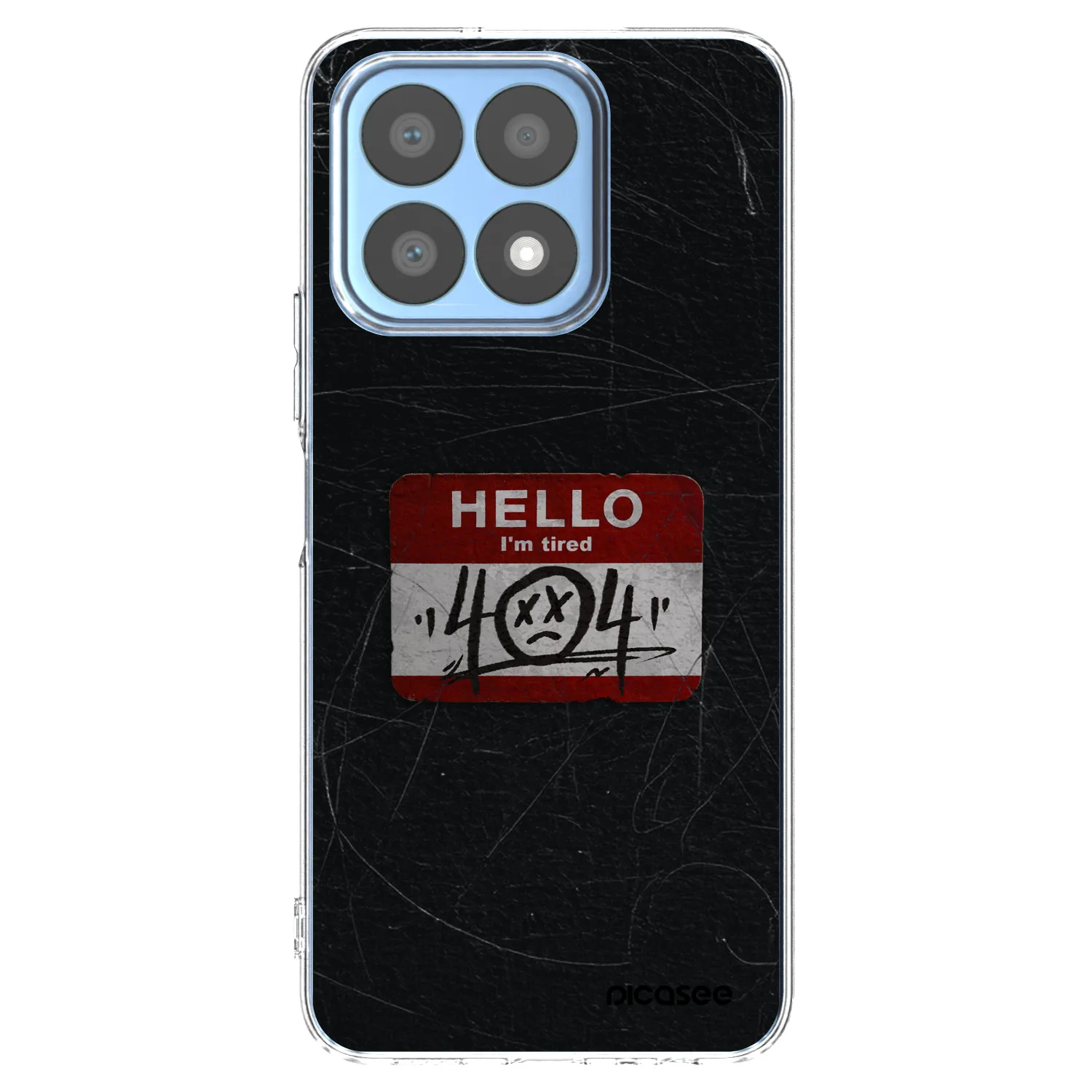 Picasee átlátszó szilikon tok az alábbi mobiltelefonokra Honor X8a - HELLO 404