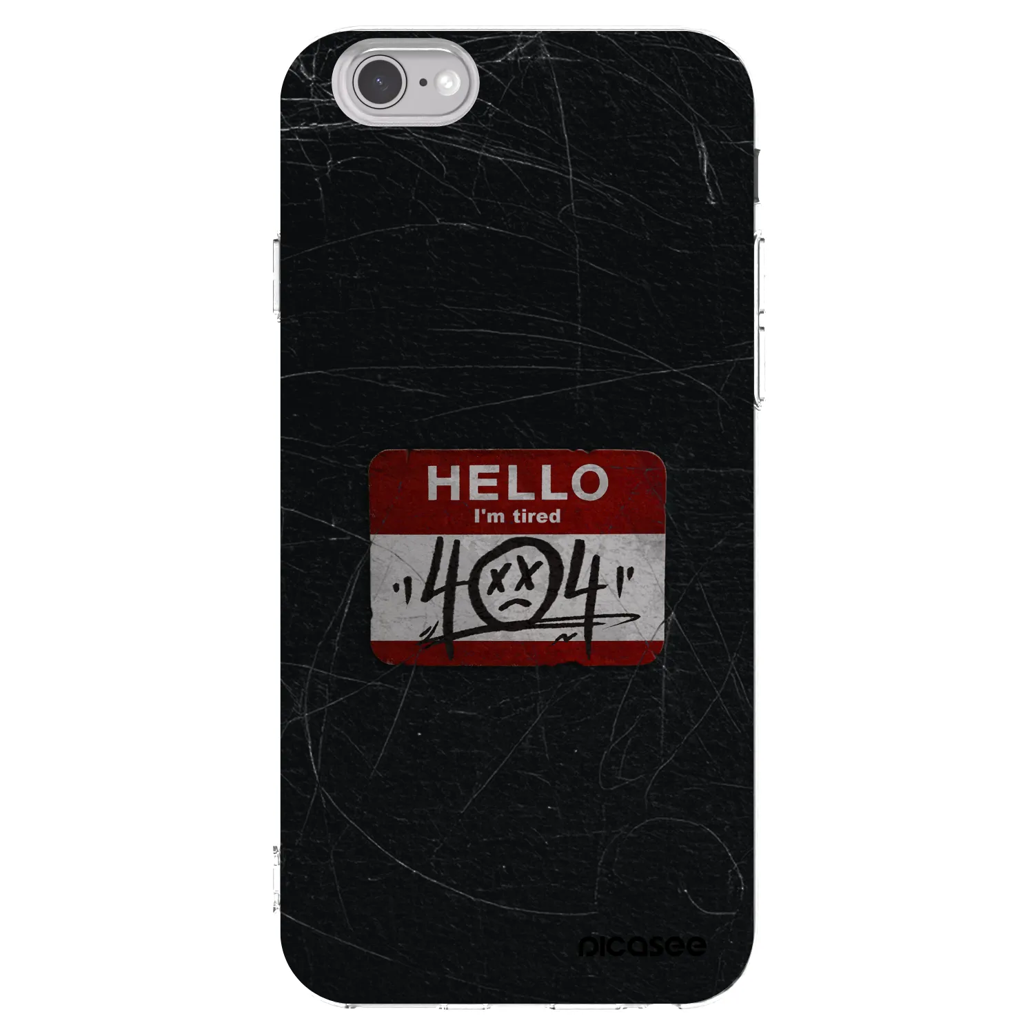 Picasee átlátszó szilikon tok az alábbi mobiltelefonokra Apple iPhone 6/6S - HELLO 404