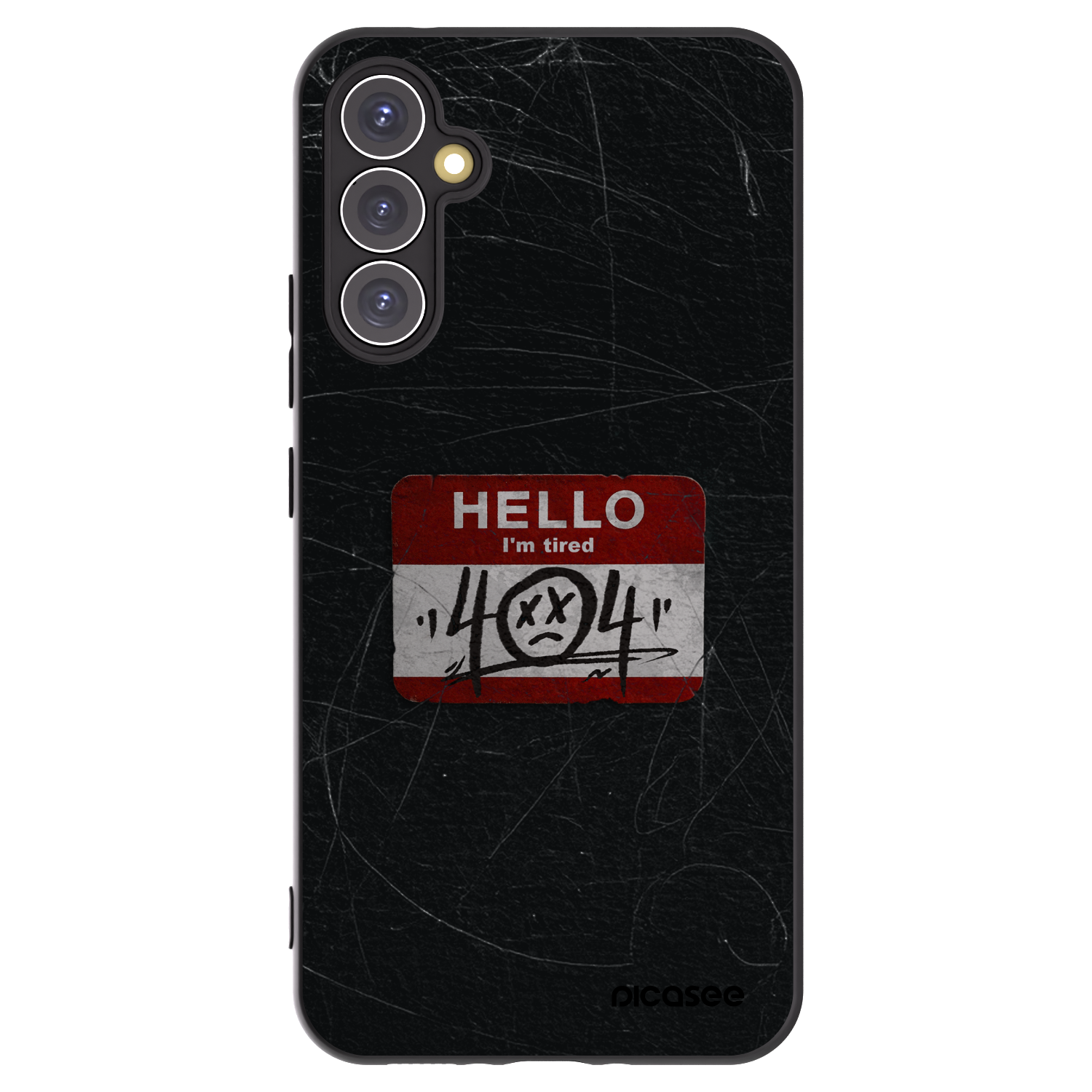 Picasee fekete szilikon tok az alábbi mobiltelefonokra Samsung Galaxy A34 5G A346B - HELLO 404
