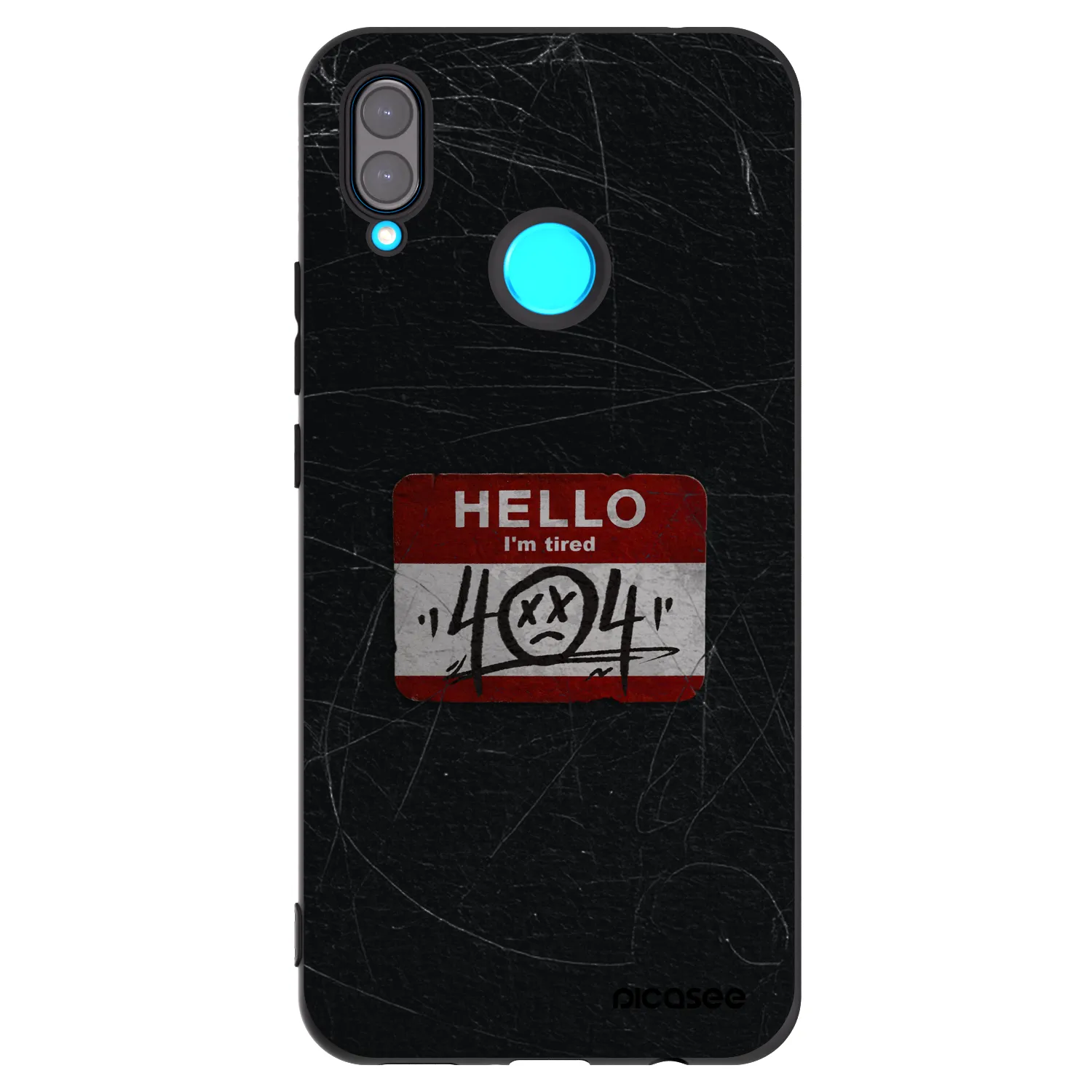 Picasee fekete szilikon tok az alábbi mobiltelefonokra Huawei Nova 3i - HELLO 404