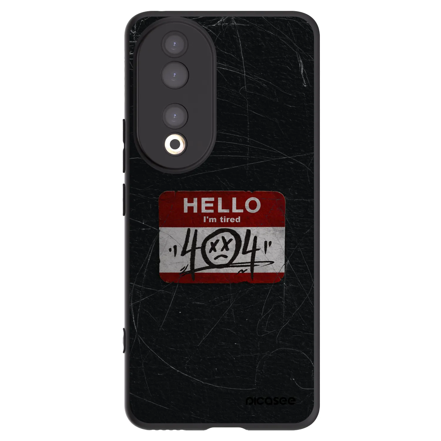Picasee fekete szilikon tok az alábbi mobiltelefonokra Honor 90 5G - HELLO 404