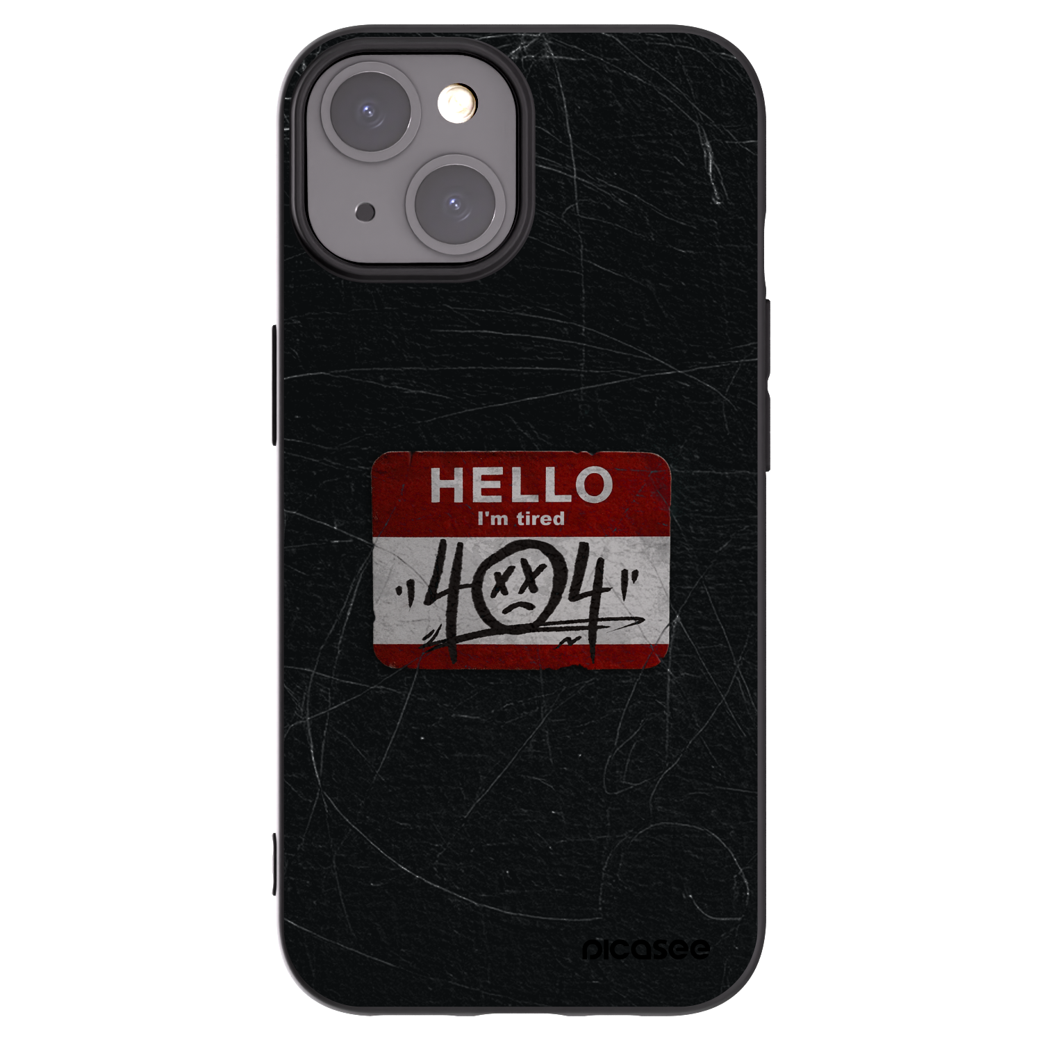 Picasee fekete szilikon tok az alábbi mobiltelefonokra Apple iPhone 15 - HELLO 404