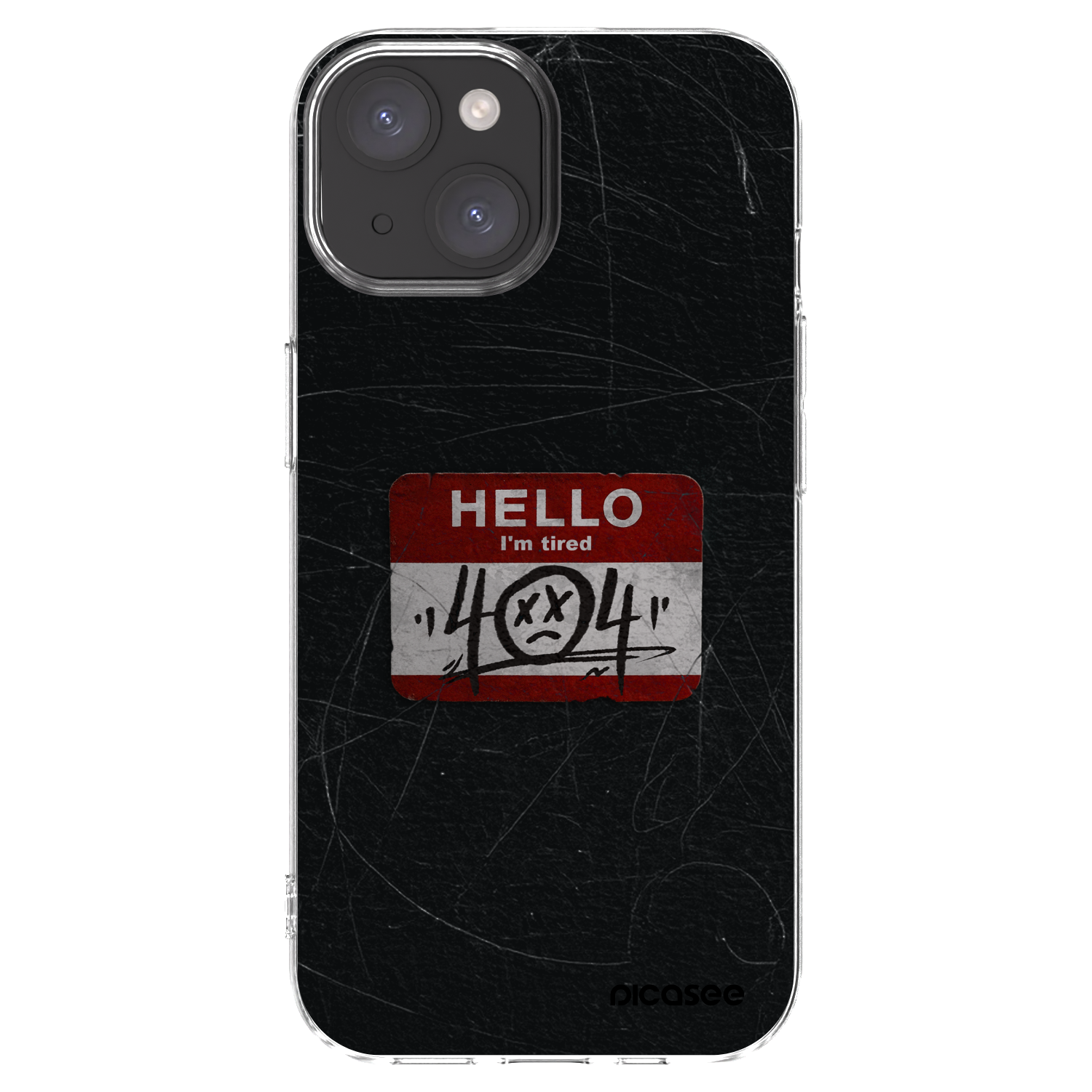 Picasee átlátszó szilikon tok az alábbi mobiltelefonokra Apple iPhone 15 - HELLO 404