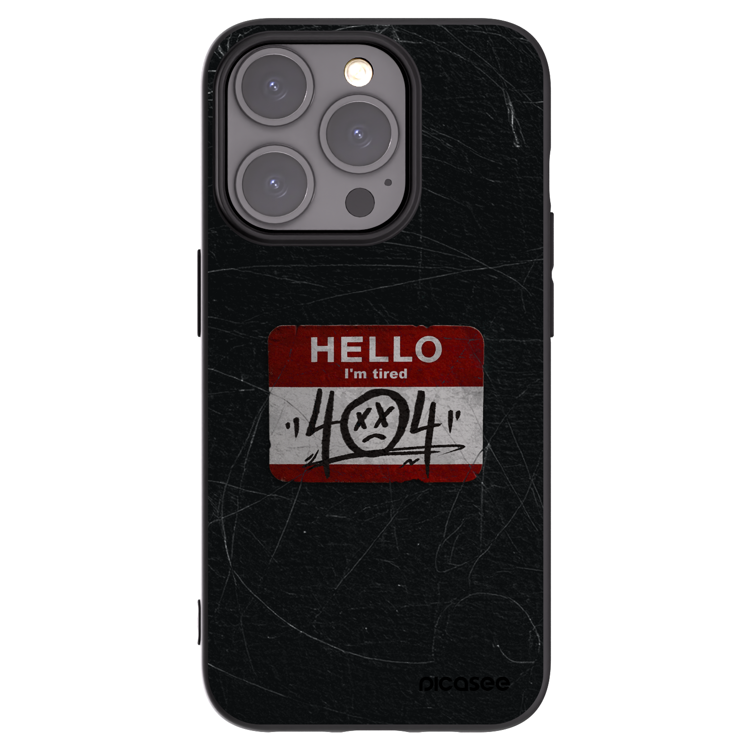 Picasee fekete szilikon tok az alábbi mobiltelefonokra Apple iPhone 15 Pro - HELLO 404
