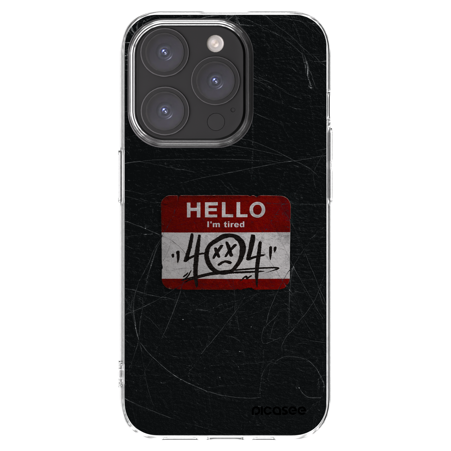 Picasee átlátszó szilikon tok az alábbi mobiltelefonokra Apple iPhone 15 Pro - HELLO 404