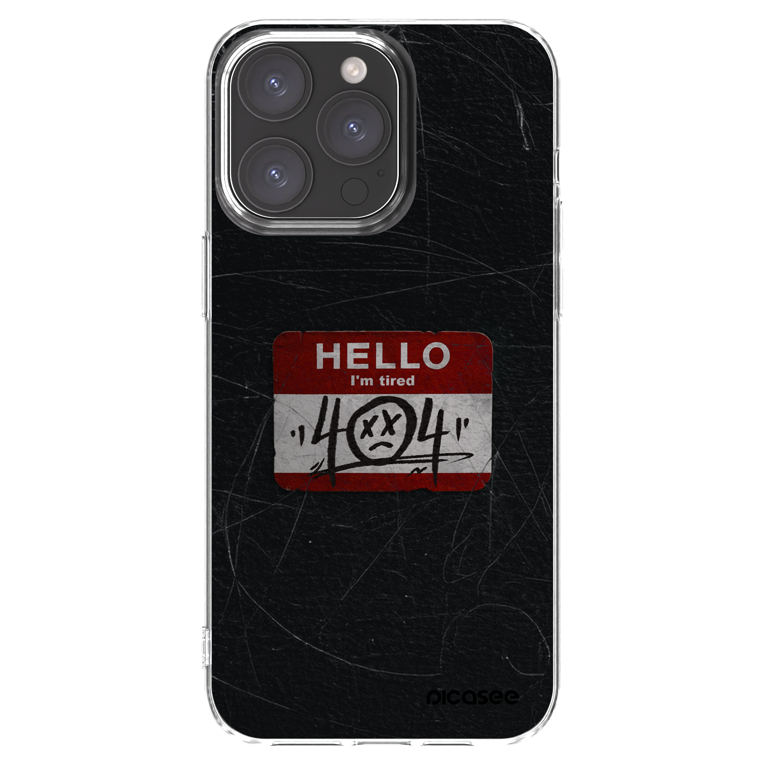 Picasee átlátszó szilikon tok az alábbi mobiltelefonokra Apple iPhone 15 Pro Max - HELLO 404