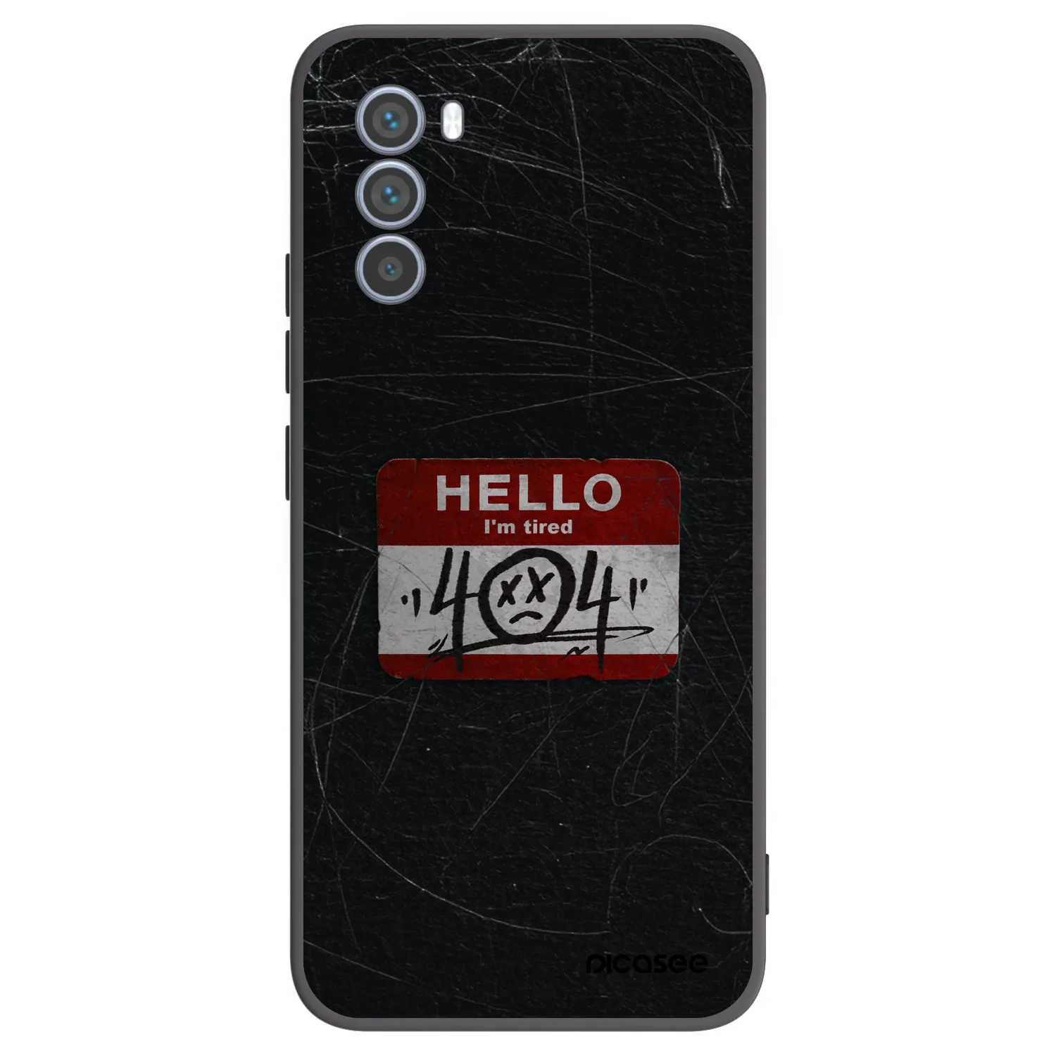 Picasee fekete szilikon tok az alábbi mobiltelefonokra Motorola Moto G62 - HELLO 404