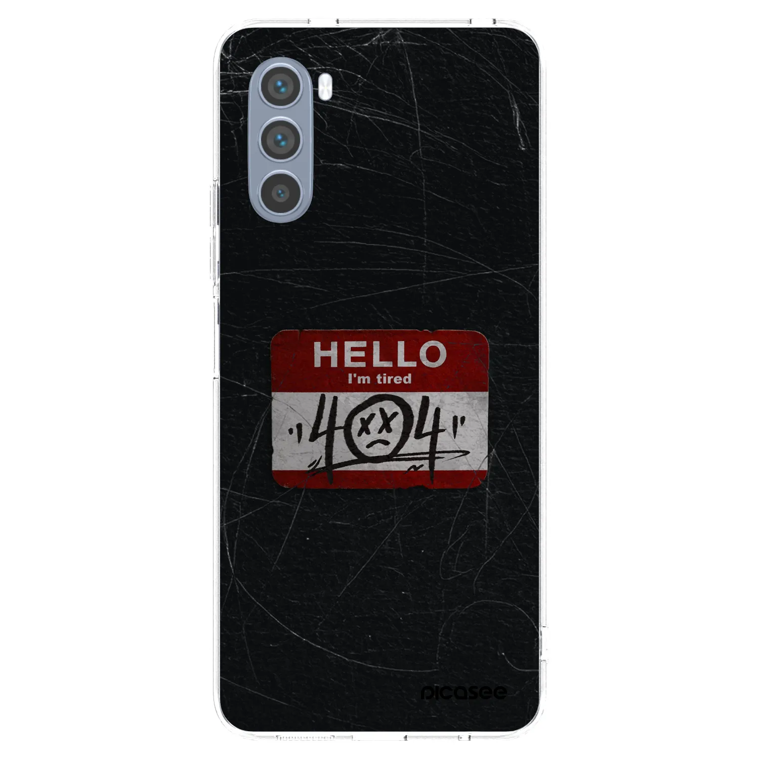 Picasee átlátszó szilikon tok az alábbi mobiltelefonokra Motorola Moto G62 - HELLO 404