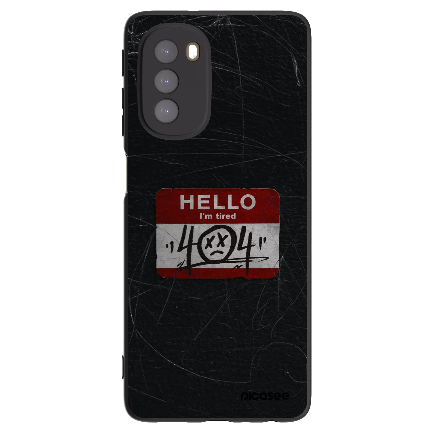 Picasee fekete szilikon tok az alábbi mobiltelefonokra Motorola Moto G51 - HELLO 404
