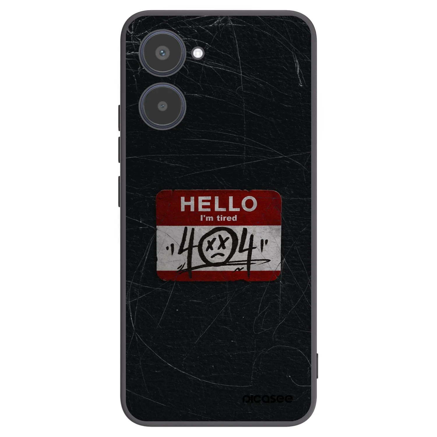 Picasee fekete szilikon tok az alábbi mobiltelefonokra Realme 10 4G - HELLO 404