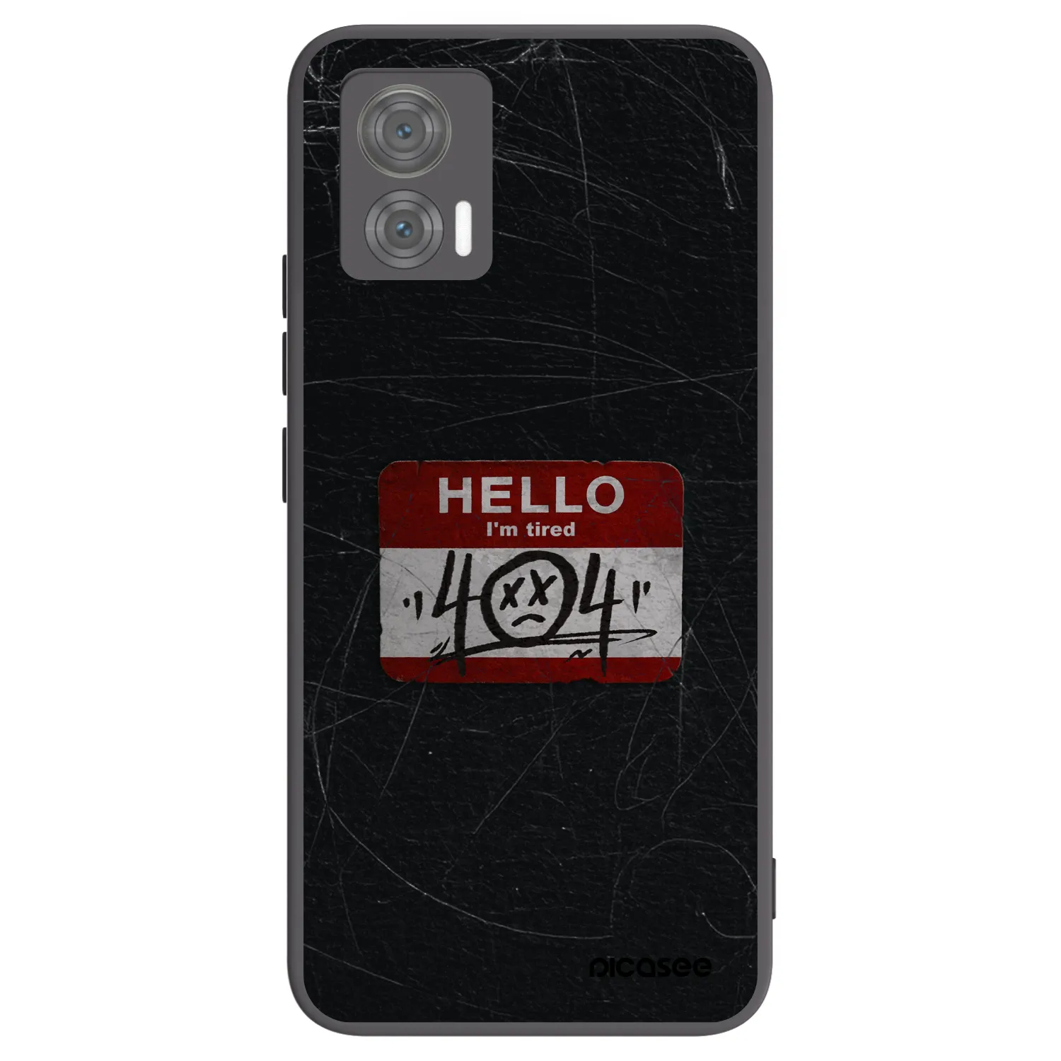 Picasee fekete szilikon tok az alábbi mobiltelefonokra Motorola Edge 30 Neo - HELLO 404