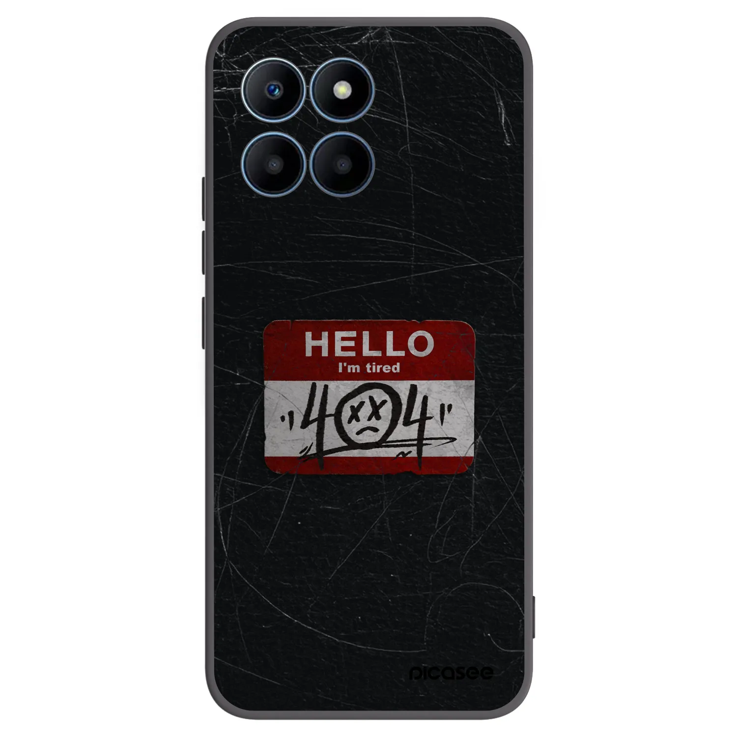 Picasee fekete szilikon tok az alábbi mobiltelefonokra Honor 70 Lite - HELLO 404