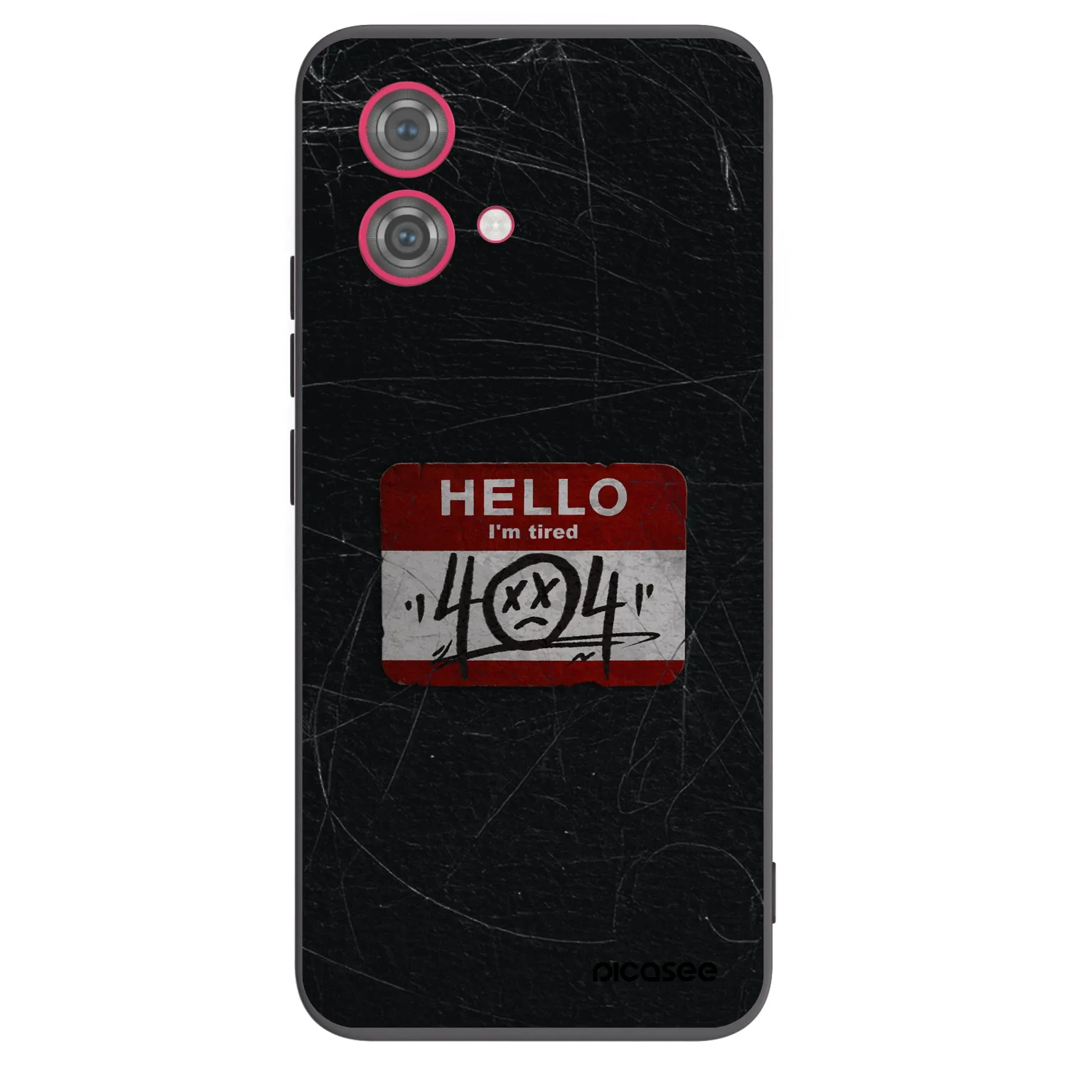Picasee fekete szilikon tok az alábbi mobiltelefonokra Motorola Moto G84 5G - HELLO 404