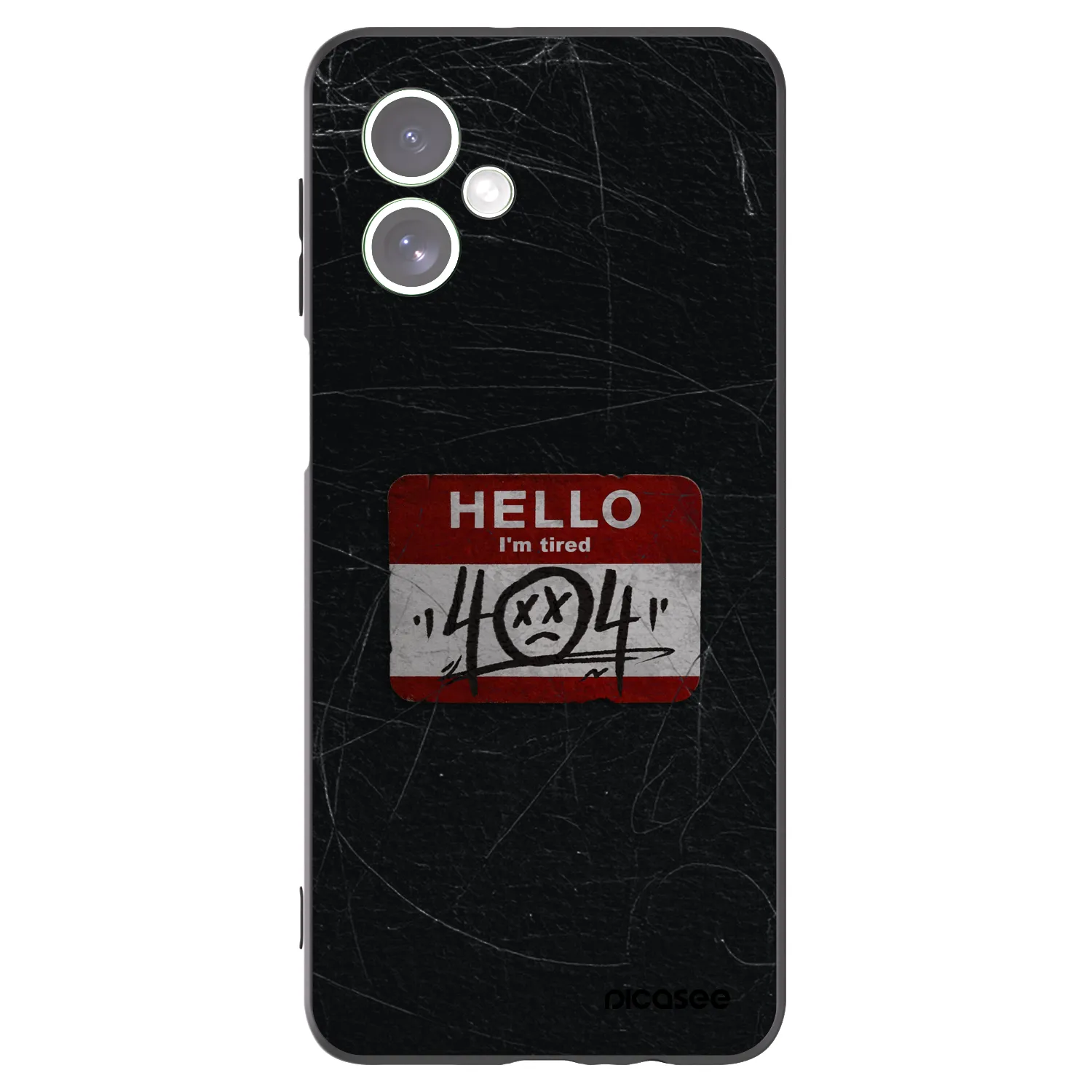 Picasee fekete szilikon tok az alábbi mobiltelefonokra Motorola Moto G54 5G - HELLO 404
