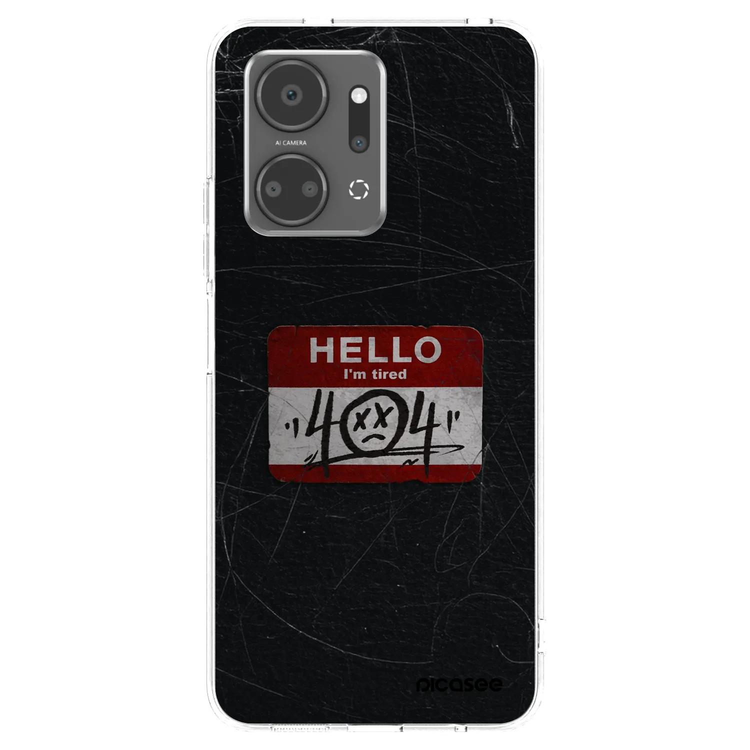 Picasee átlátszó szilikon tok az alábbi mobiltelefonokra Honor X7a - HELLO 404