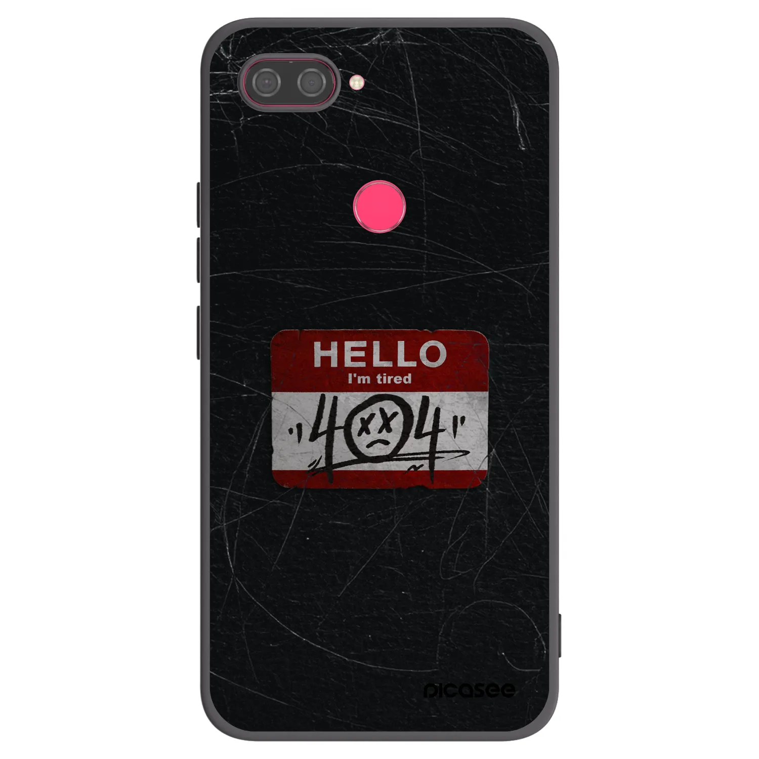 Picasee fekete szilikon tok az alábbi mobiltelefonokra Xiaomi Mi 8 Lite - HELLO 404