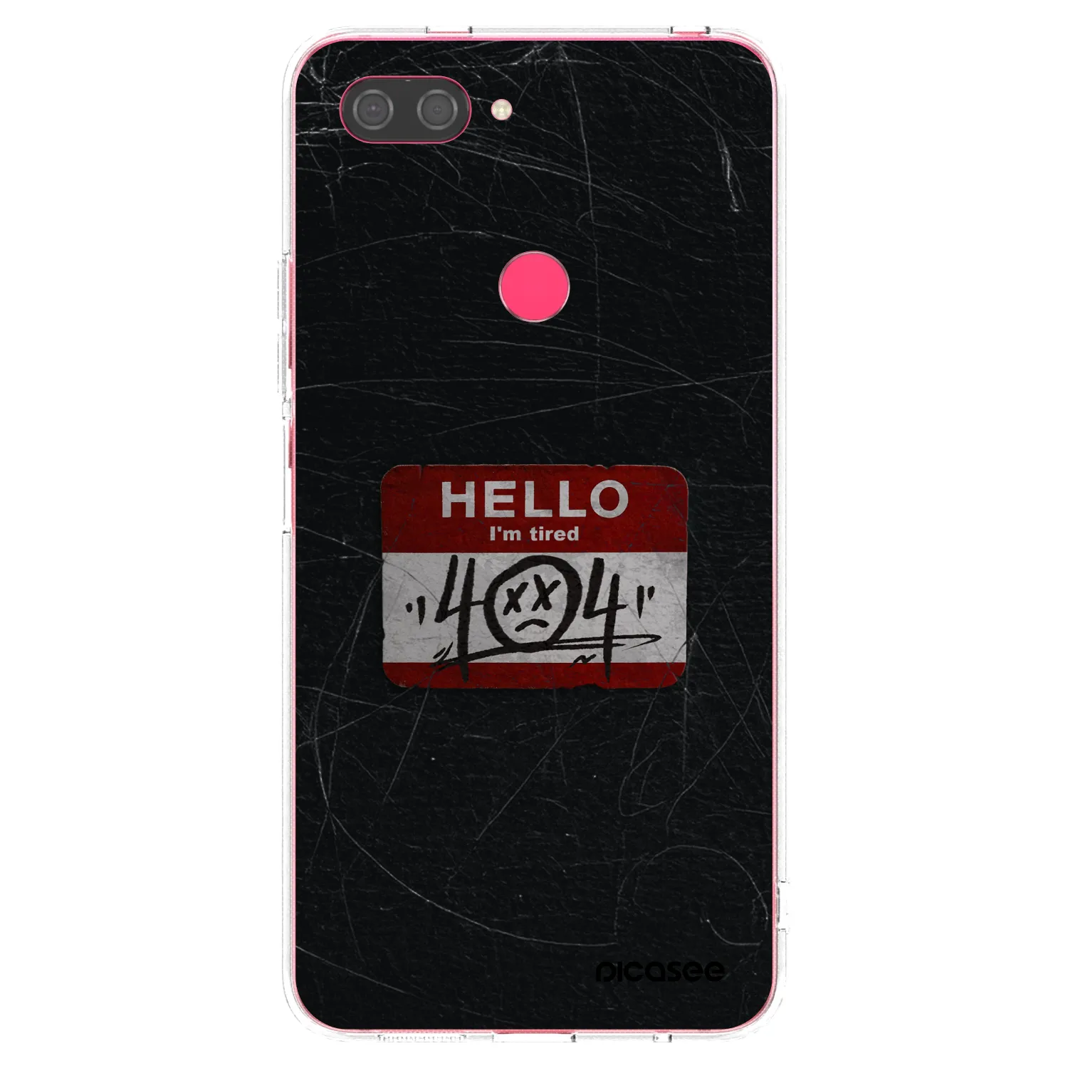 Picasee átlátszó szilikon tok az alábbi mobiltelefonokra Xiaomi Mi 8 Lite - HELLO 404