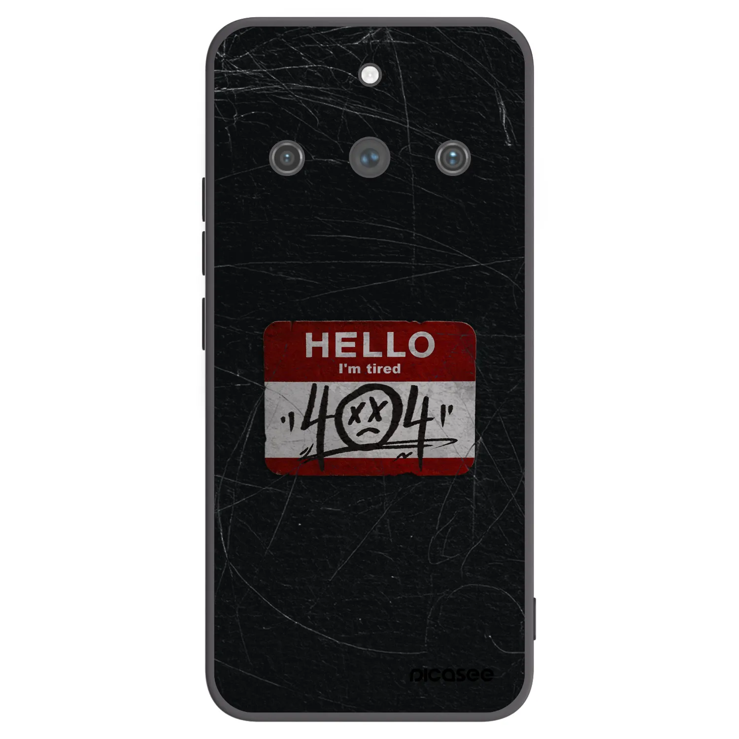 Picasee fekete szilikon tok az alábbi mobiltelefonokra Realme 11 Pro+ - HELLO 404