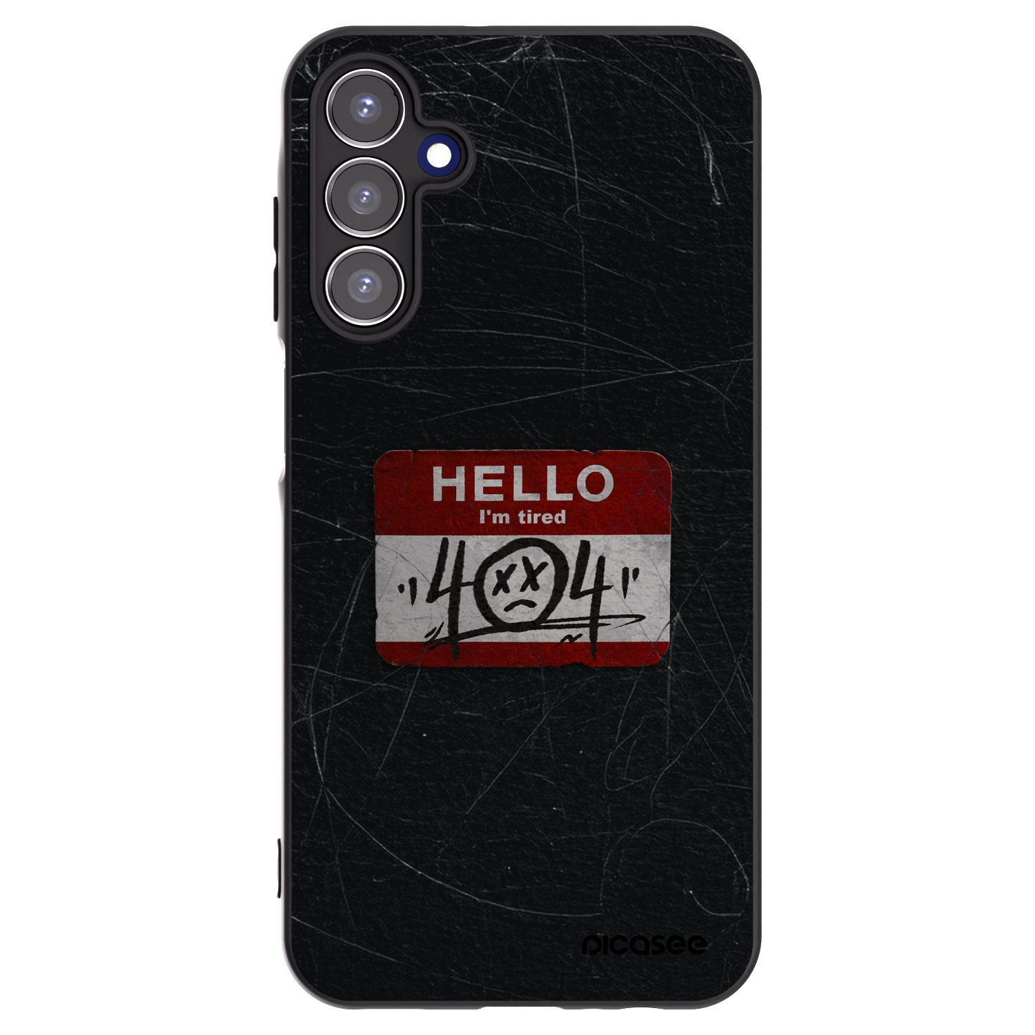 Picasee fekete szilikon tok az alábbi mobiltelefonokra Samsung Galaxy A15 A156B 5G - HELLO 404