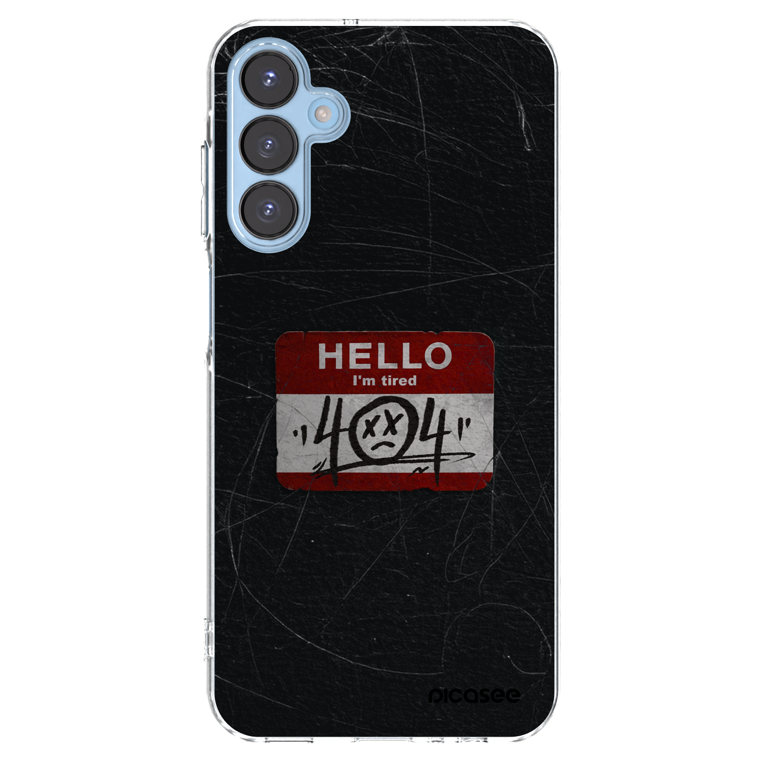 Picasee átlátszó szilikon tok az alábbi mobiltelefonokra Samsung Galaxy A15 A156B 5G - HELLO 404