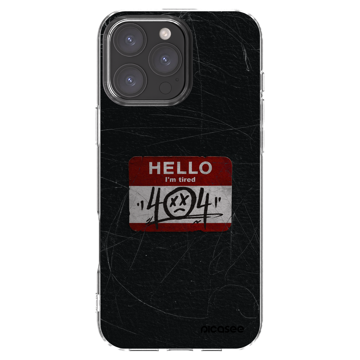 Picasee átlátszó szilikon tok az alábbi mobiltelefonokra Apple iPhone 16 Pro Max - HELLO 404