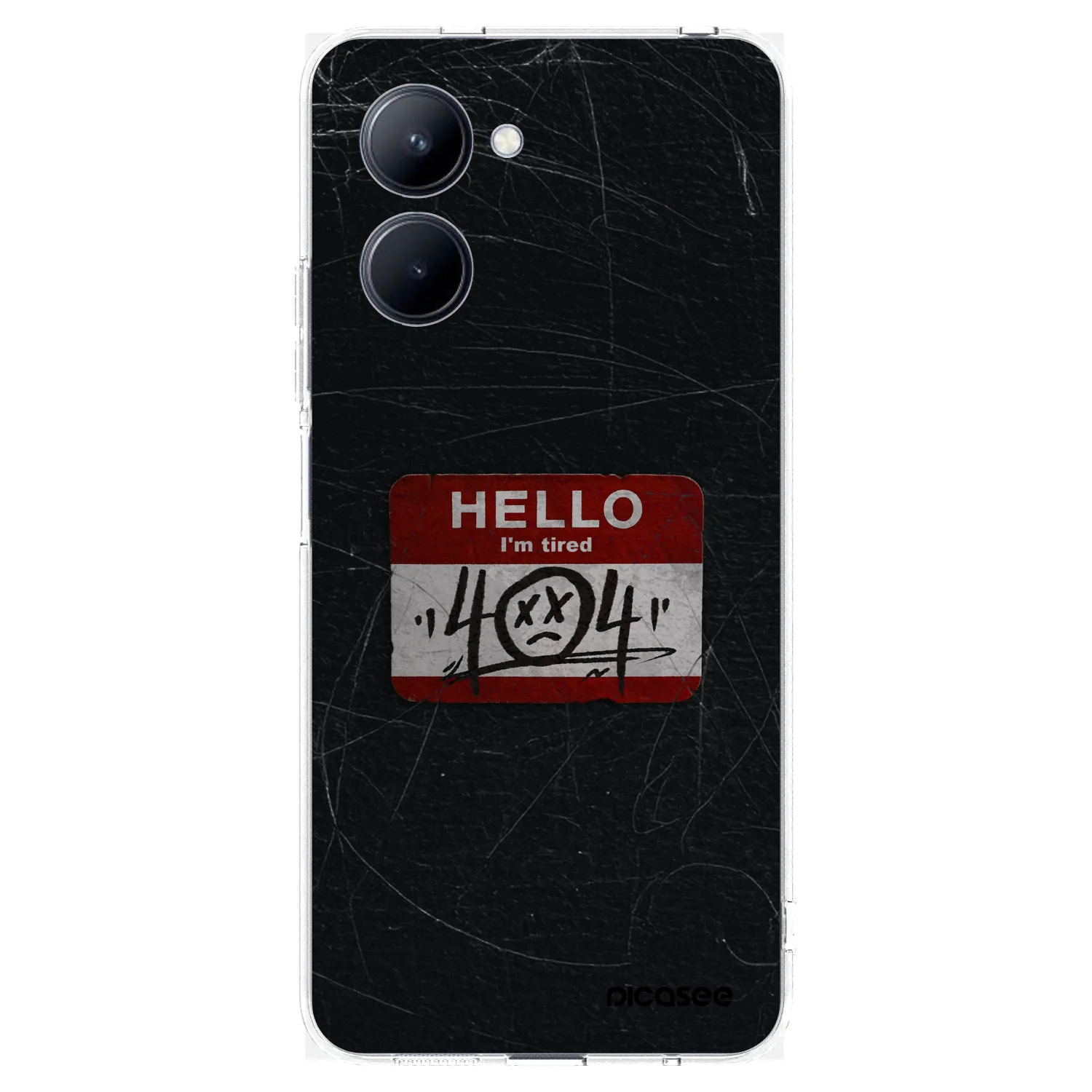 Picasee átlátszó szilikon tok az alábbi mobiltelefonokra Realme C33 (2023) - HELLO 404