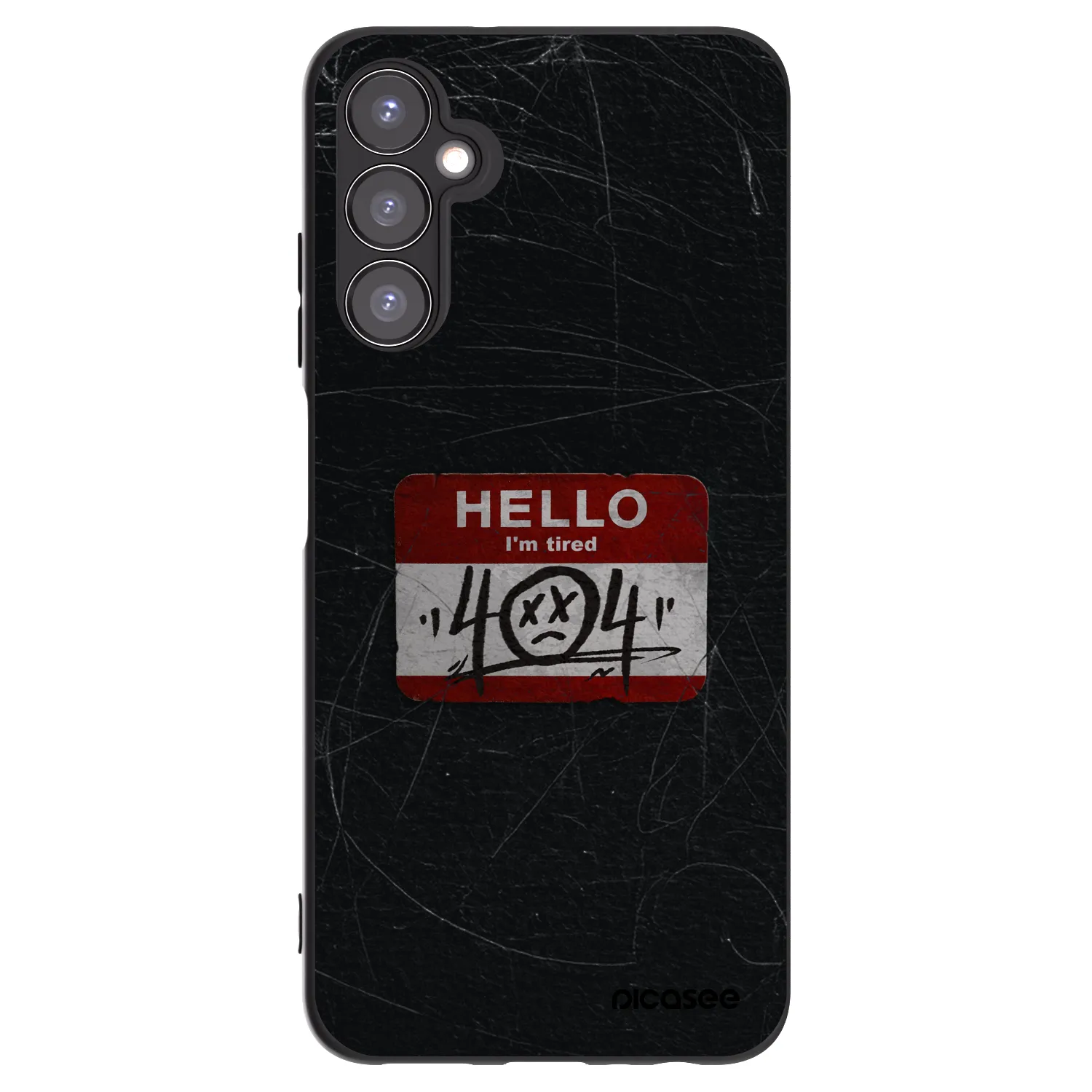 Picasee fekete szilikon tok az alábbi mobiltelefonokra Samsung Galaxy A05s A057G - HELLO 404