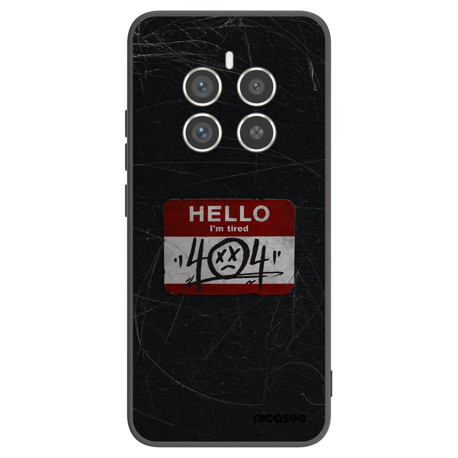 Picasee fekete szilikon tok az alábbi mobiltelefonokra Realme 12 Pro 5G - HELLO 404