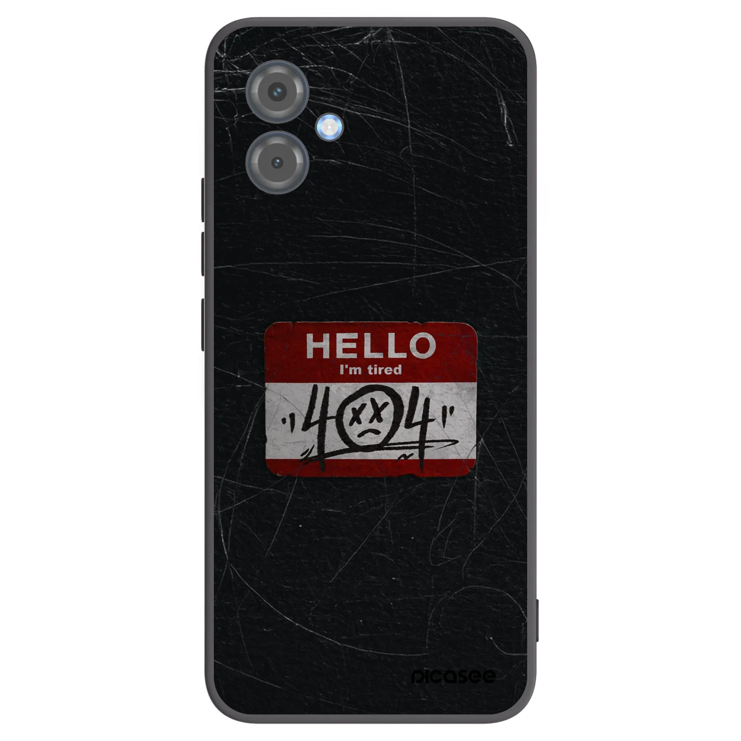 Picasee fekete szilikon tok az alábbi mobiltelefonokra Motorola Moto G14 - HELLO 404