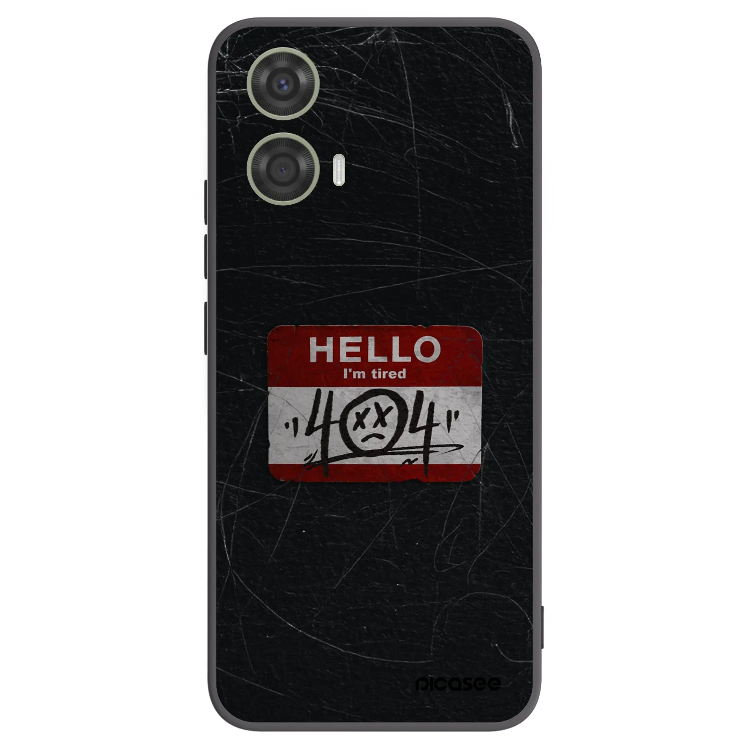 Picasee fekete szilikon tok az alábbi mobiltelefonokra Motorola Moto G24 - HELLO 404