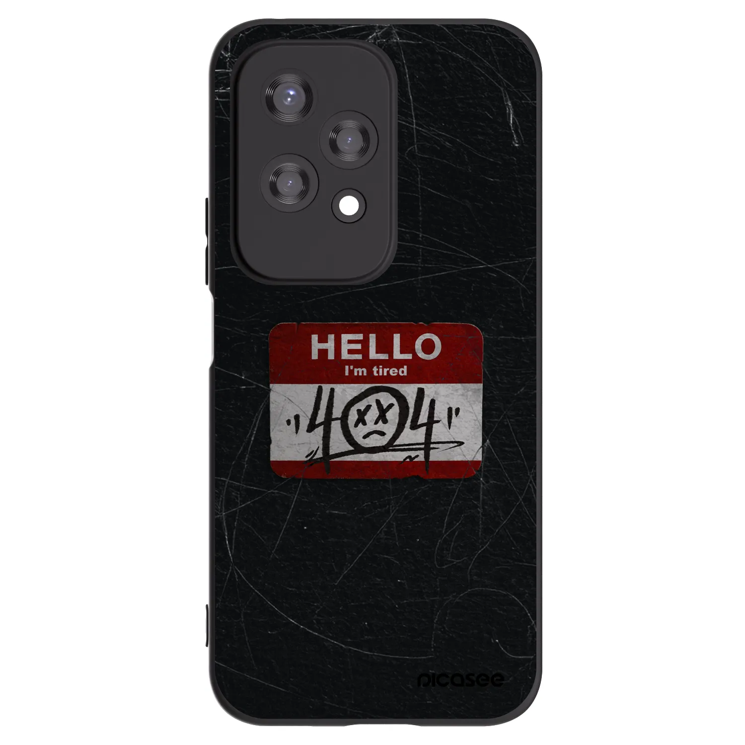 Picasee fekete szilikon tok az alábbi mobiltelefonokra Honor 200 Lite - HELLO 404