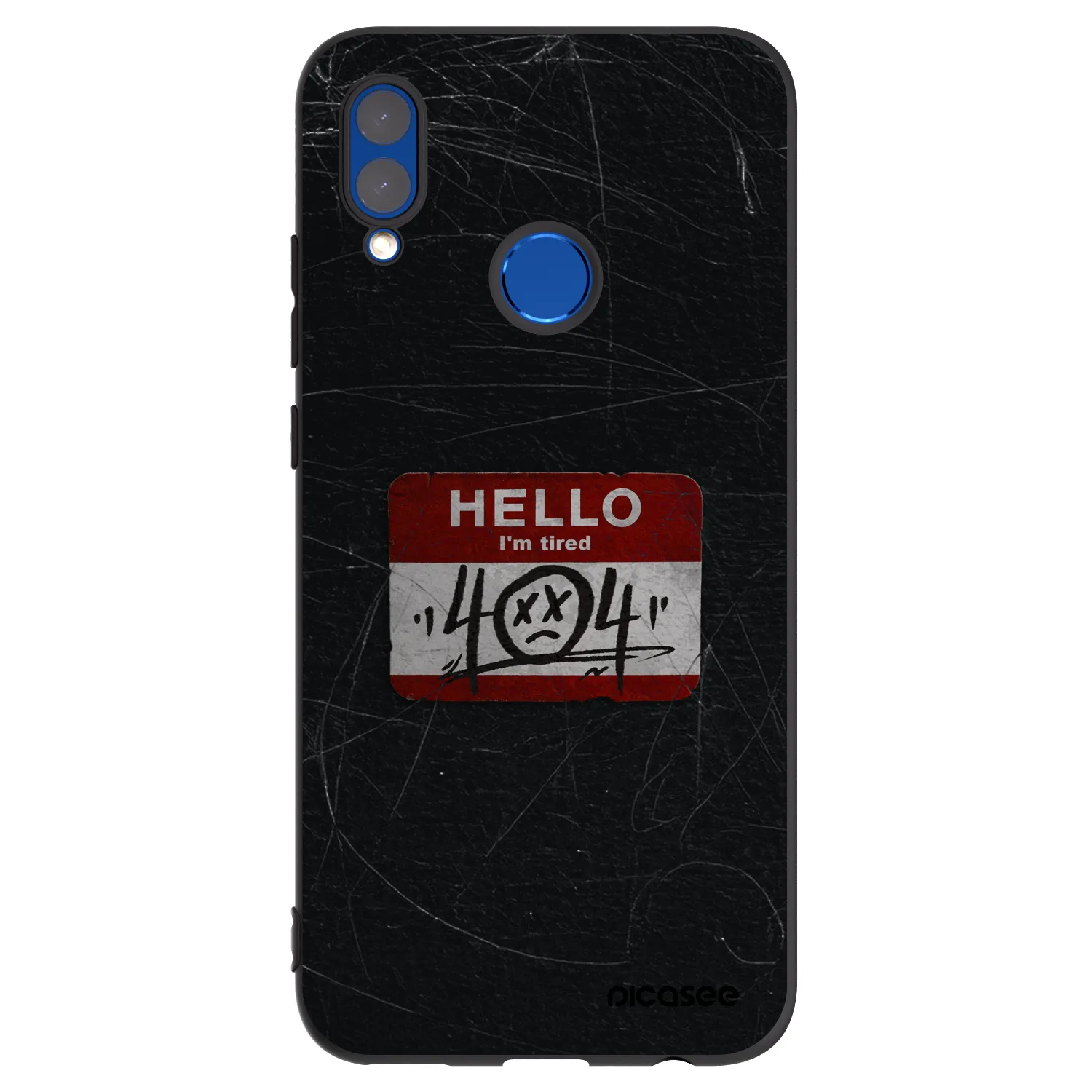 Picasee fekete szilikon tok az alábbi mobiltelefonokra Huawei P Smart 2019 - HELLO 404