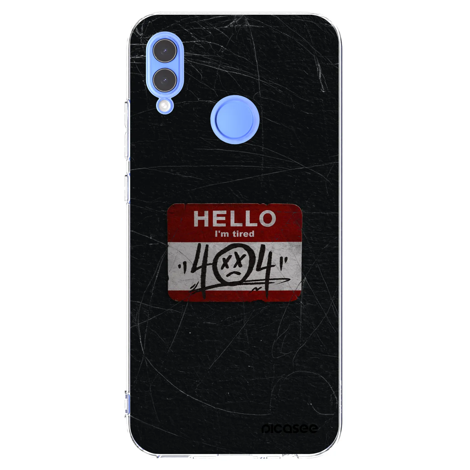 Picasee átlátszó szilikon tok az alábbi mobiltelefonokra Huawei P Smart 2019 - HELLO 404