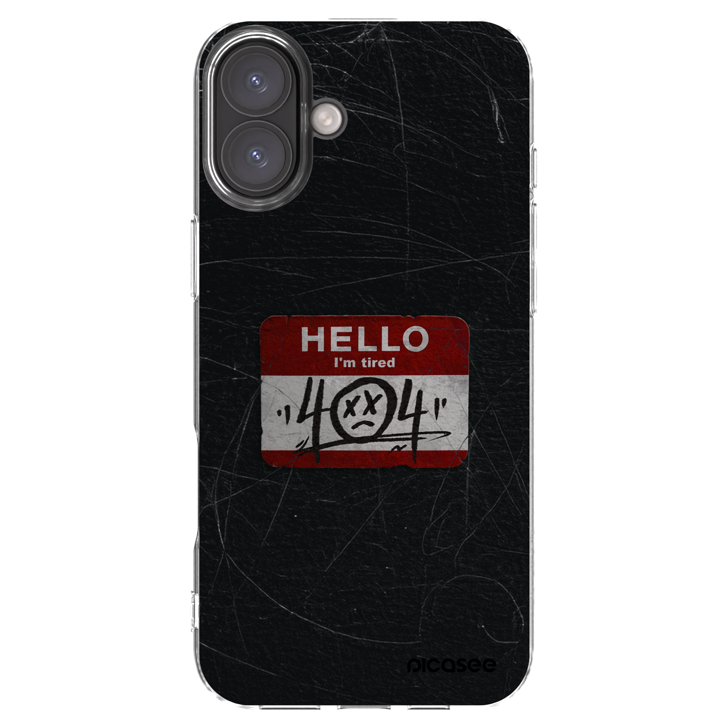 Picasee átlátszó szilikon tok az alábbi mobiltelefonokra Apple iPhone 16 Plus - HELLO 404