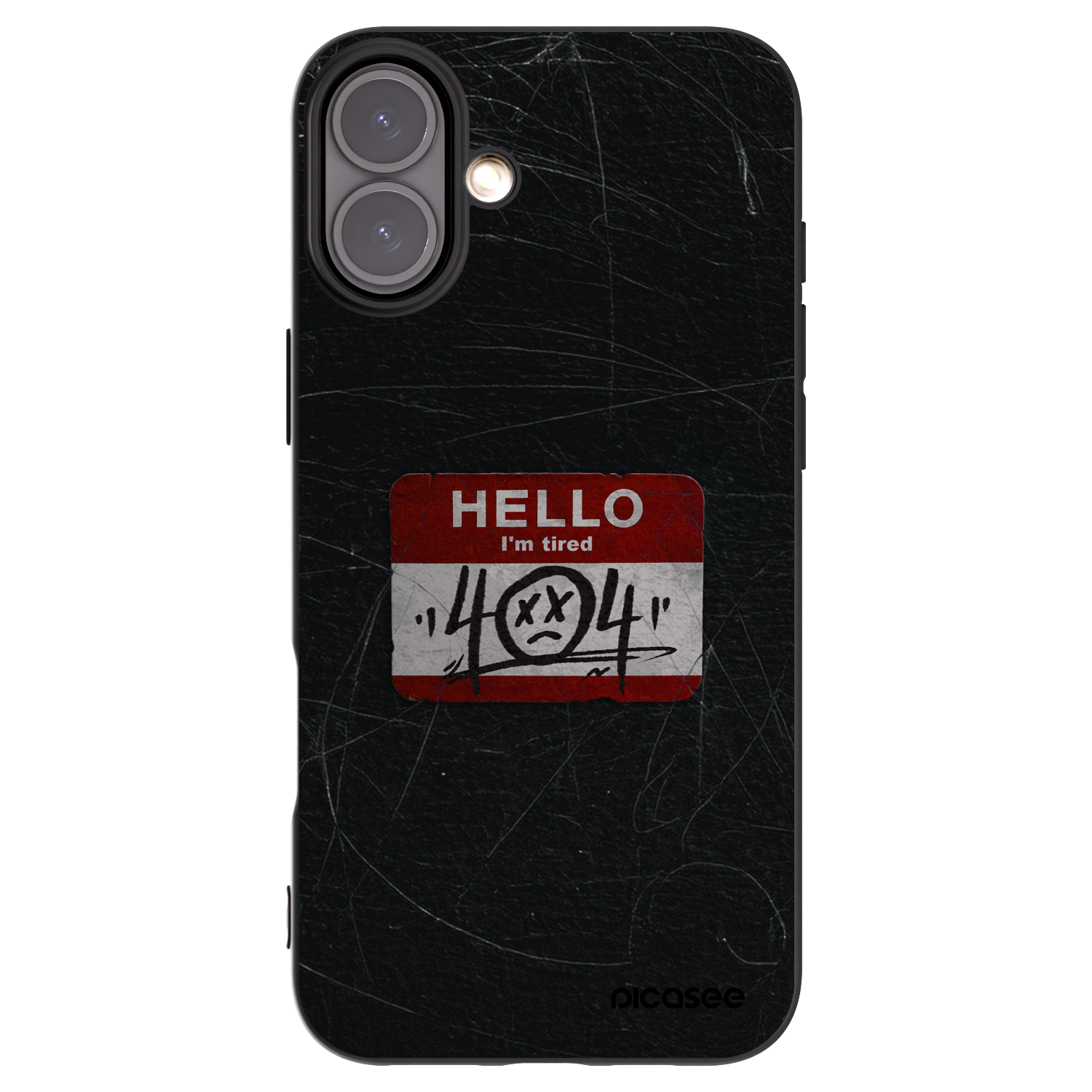 Picasee fekete szilikon tok az alábbi mobiltelefonokra Apple iPhone 16 Plus - HELLO 404