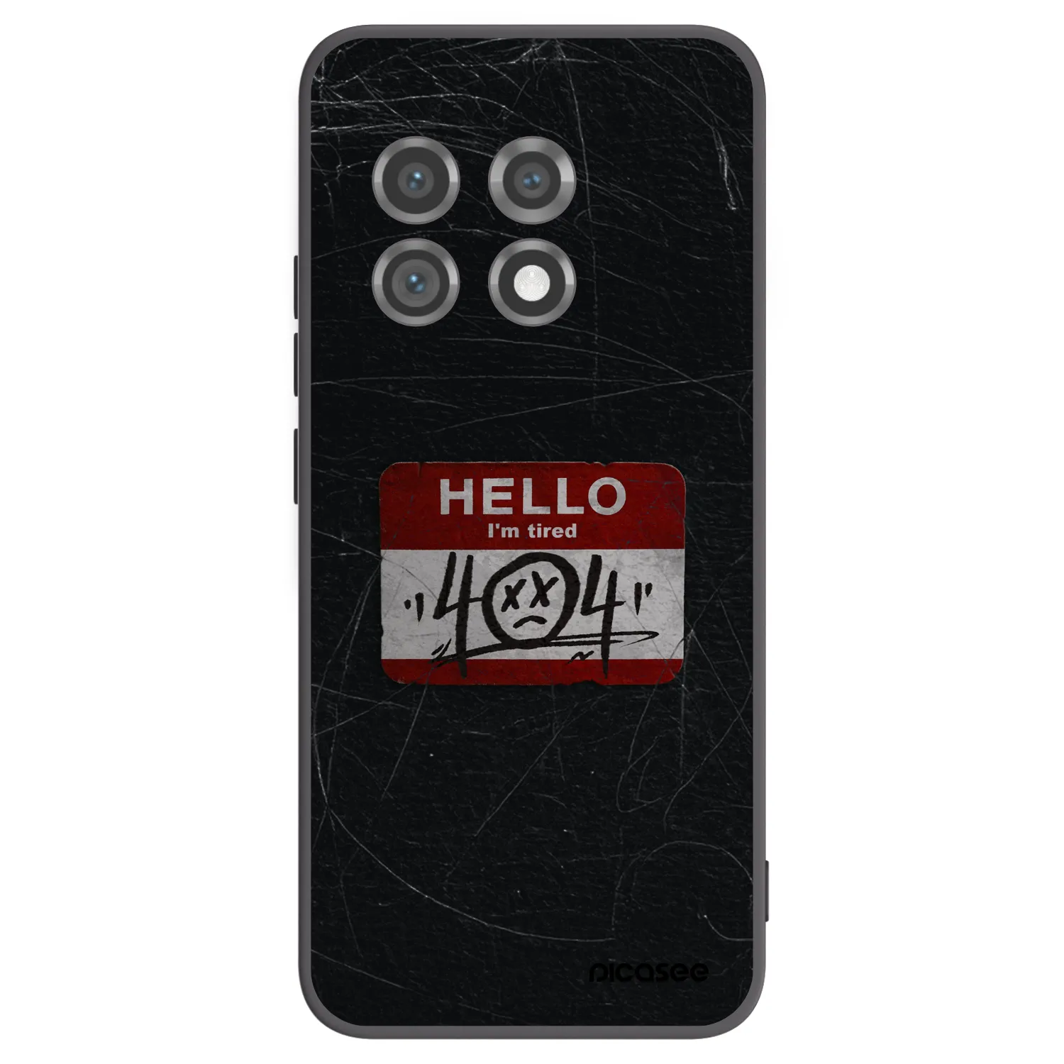 Picasee fekete szilikon tok az alábbi mobiltelefonokra OnePlus 11 5G - HELLO 404