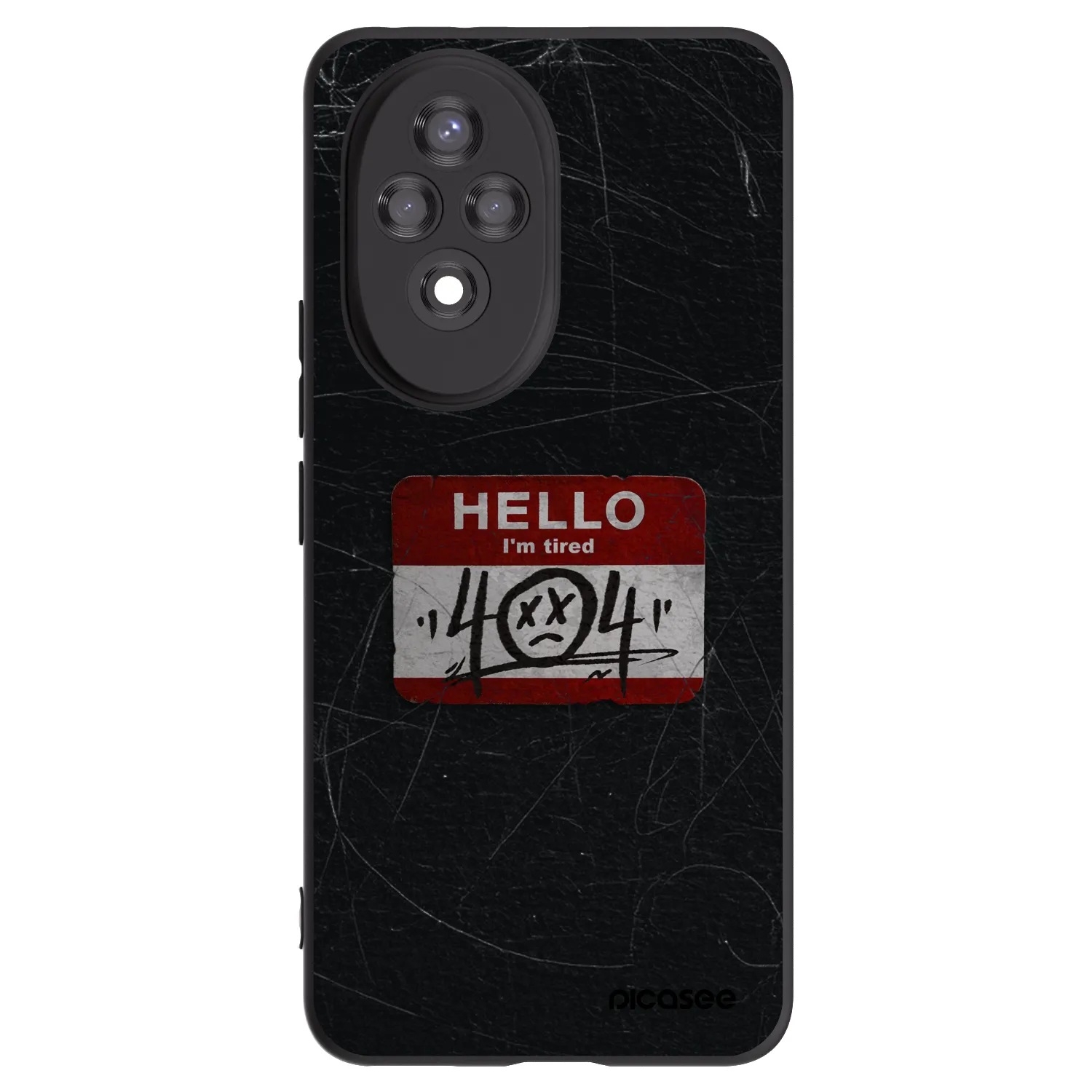 Picasee fekete szilikon tok az alábbi mobiltelefonokra Honor 200 Pro 5G - HELLO 404