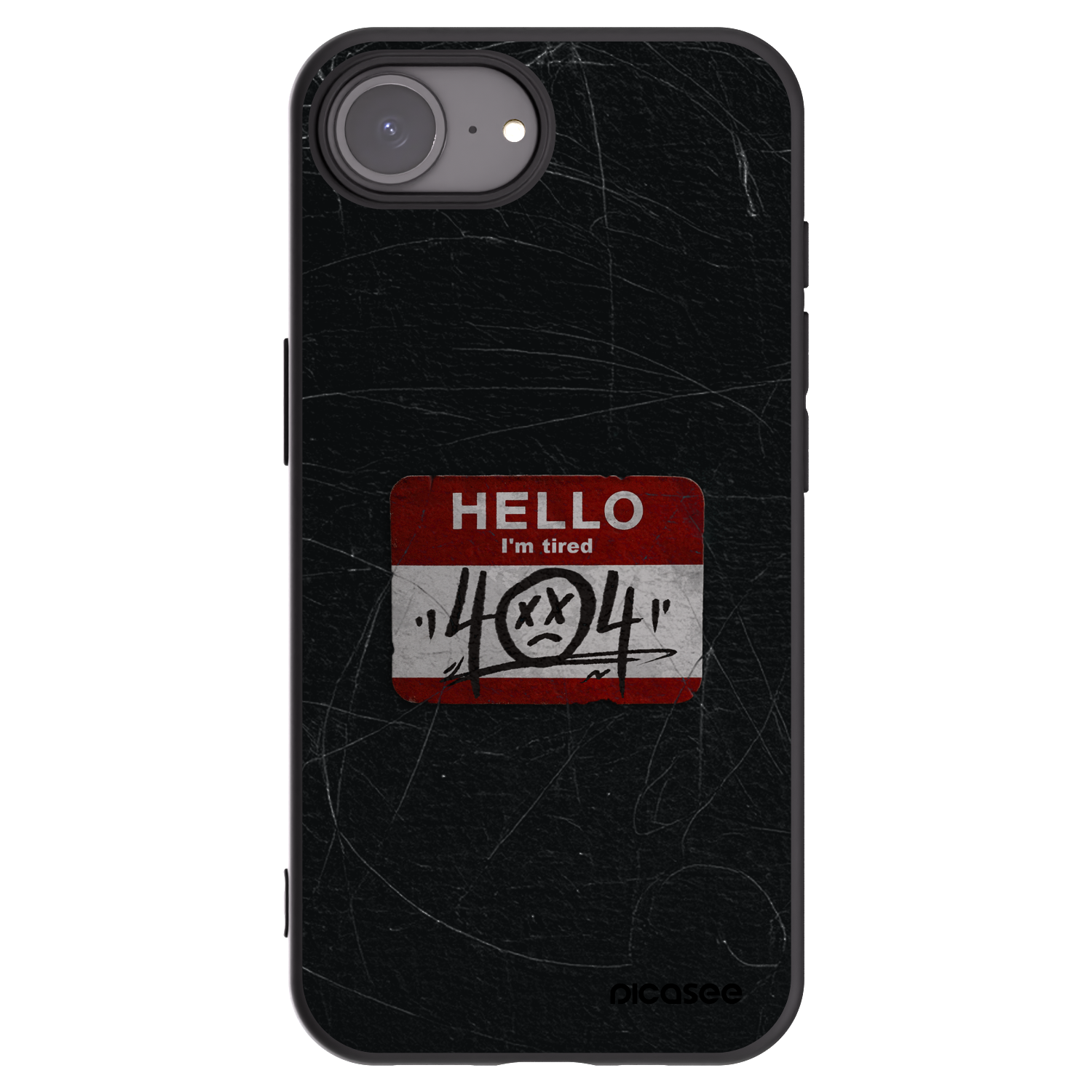 Picasee fekete szilikon tok az alábbi mobiltelefonokra Apple iPhone 16e - HELLO 404