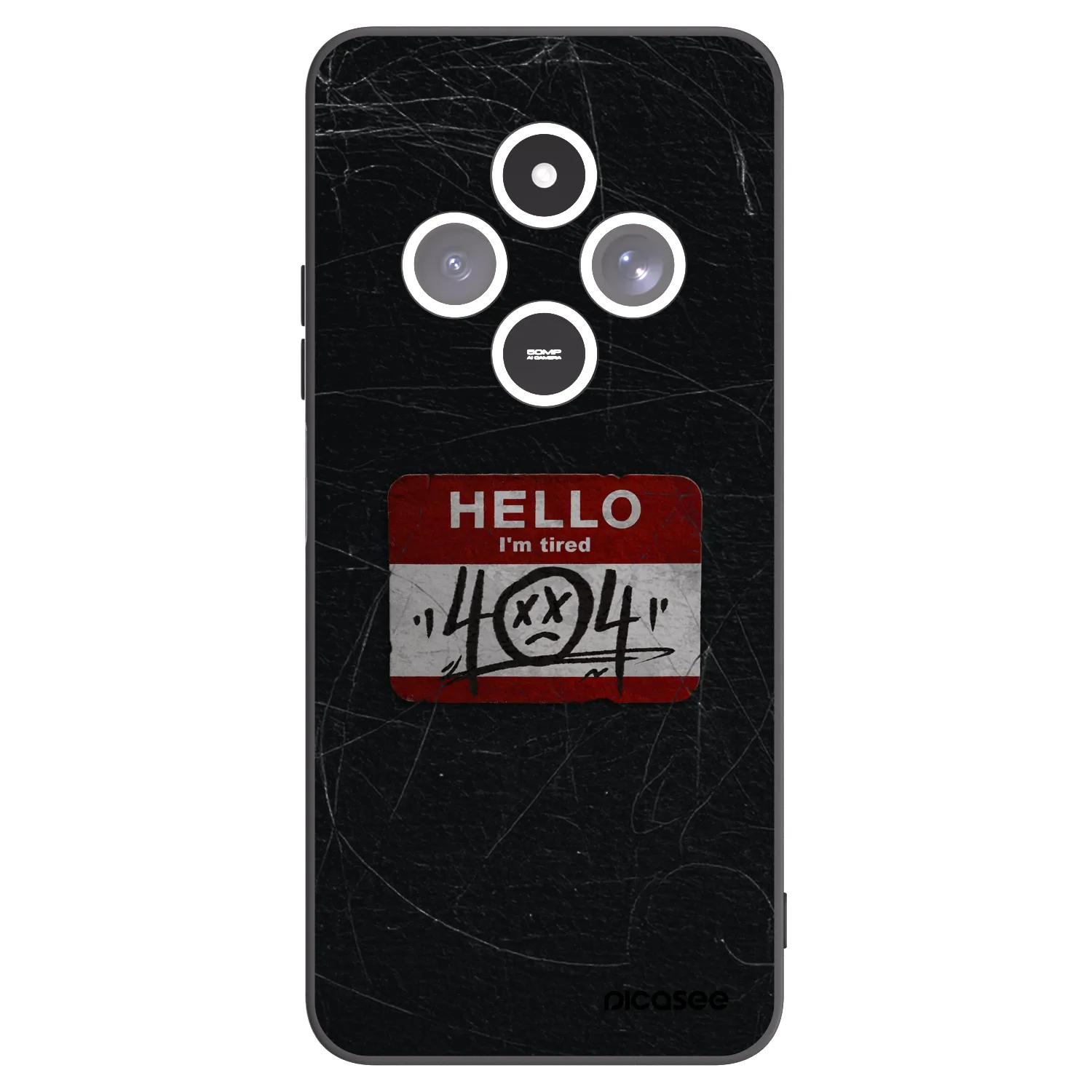 Picasee fekete szilikon tok az alábbi mobiltelefonokra Xiaomi Redmi 14C - HELLO 404