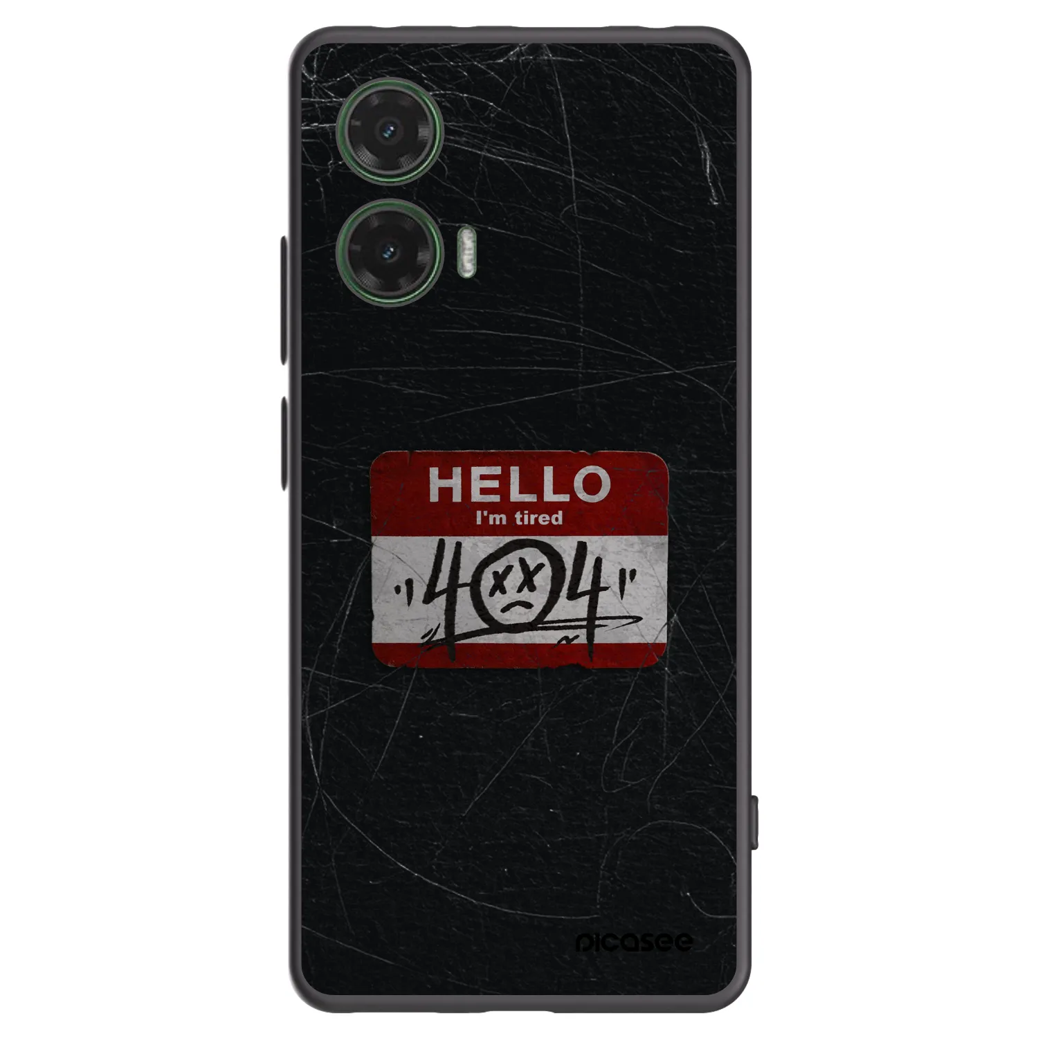 Picasee fekete szilikon tok az alábbi mobiltelefonokra Motorola Moto G35 5G - HELLO 404