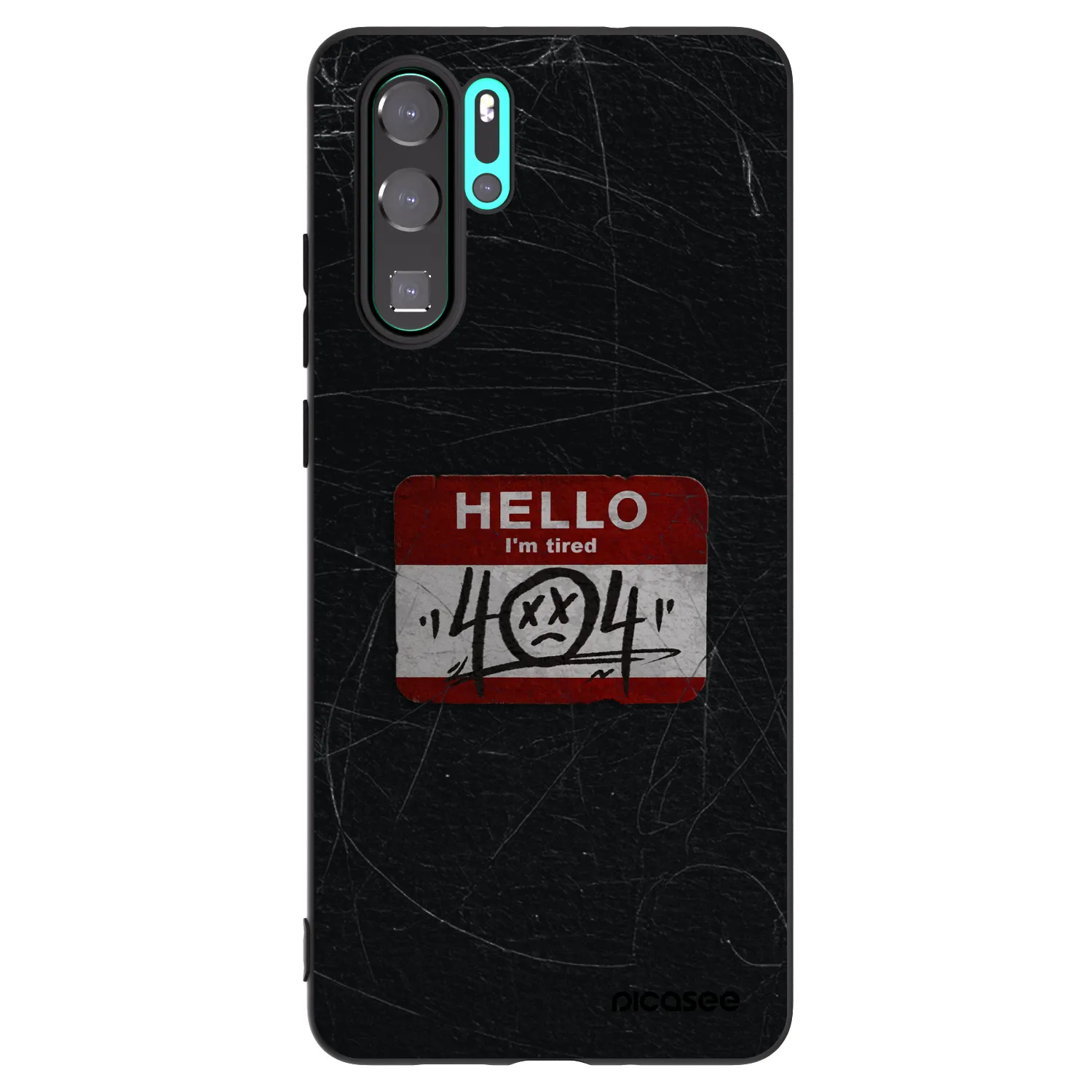 Picasee fekete szilikon tok az alábbi mobiltelefonokra Huawei P30 Pro - HELLO 404