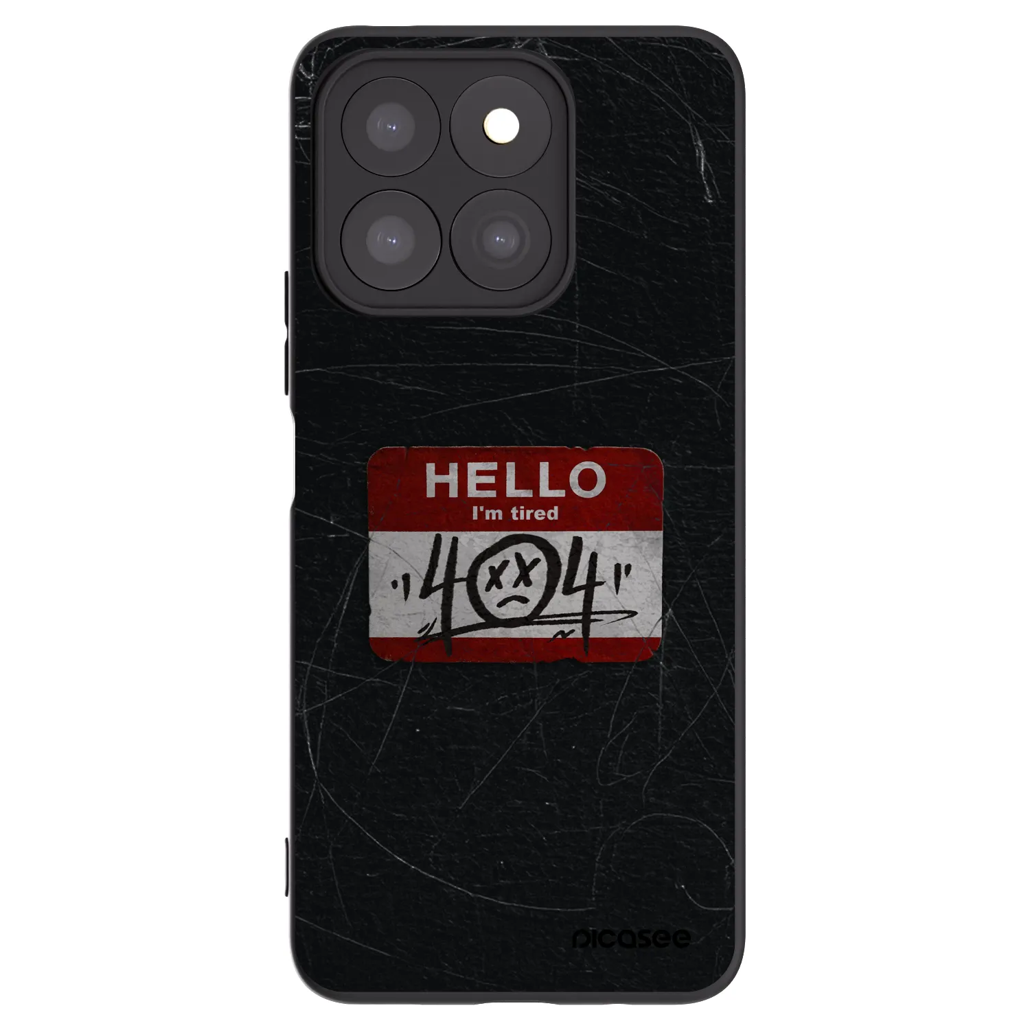 Picasee fekete szilikon tok az alábbi mobiltelefonokra Honor X8c - HELLO 404
