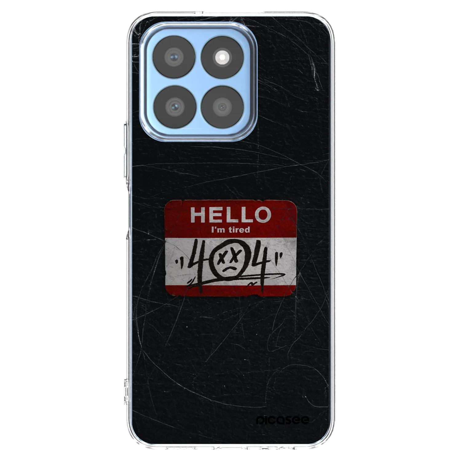 Picasee átlátszó szilikon tok az alábbi mobiltelefonokra Honor X8c - HELLO 404
